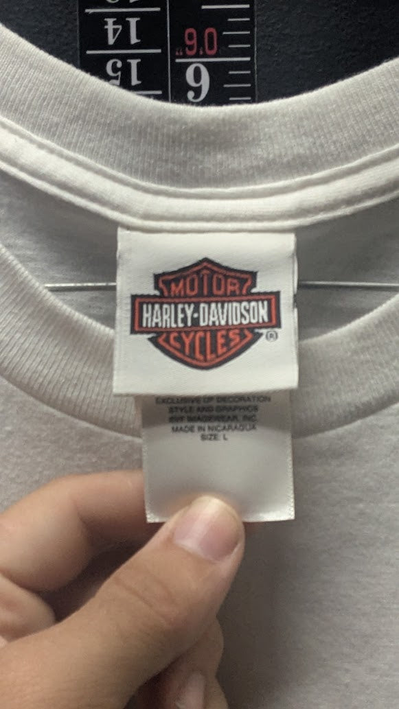 Harley-Davidson HDMC Milwaukee WI T-Shirt Men's Large White Parts Service Tee