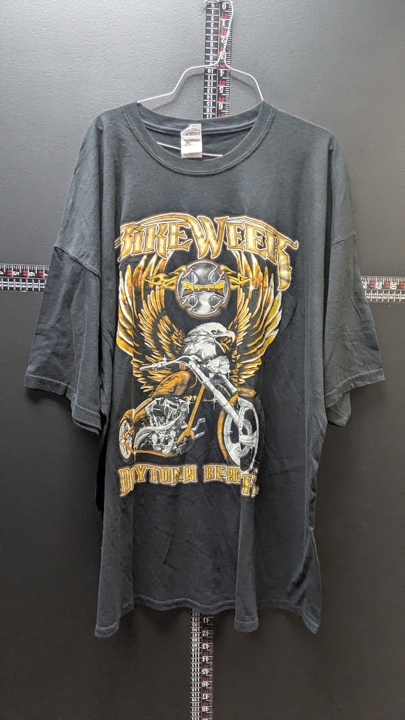 Daytona Beach Bike Week Eagle & Motorcycle T-Shirt – Men’s 3XL