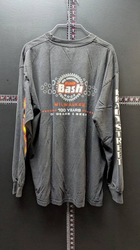 2003 Brady Street Milwaukee 100th Anniversary Reunion Bash Long Sleeve Shirt XL