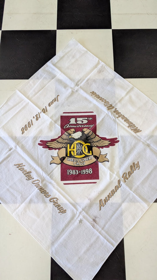 1998 Harley Owners Group (H.O.G.) 15th Anniversary bandana