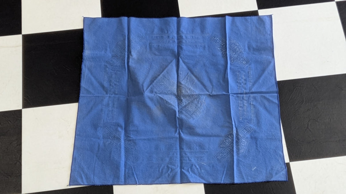 Vintage 1992 Harley Davidson Dayton Ohio Bandana Blue Motorcycle Rally Scarf