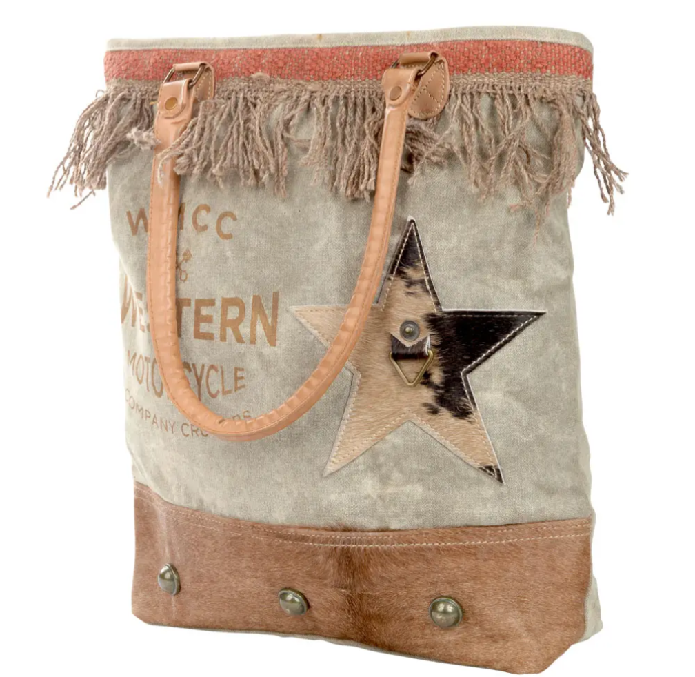Wmcc Western motorcycle bag with cowhide star