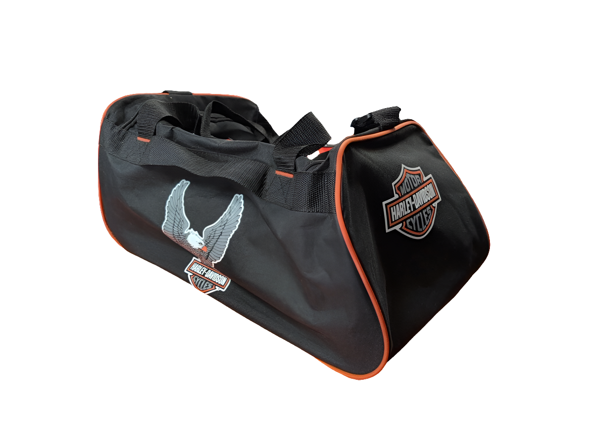 Harley-Davidson Winged Eagle B&S Sports Duffel Bag Adjustable Strapw