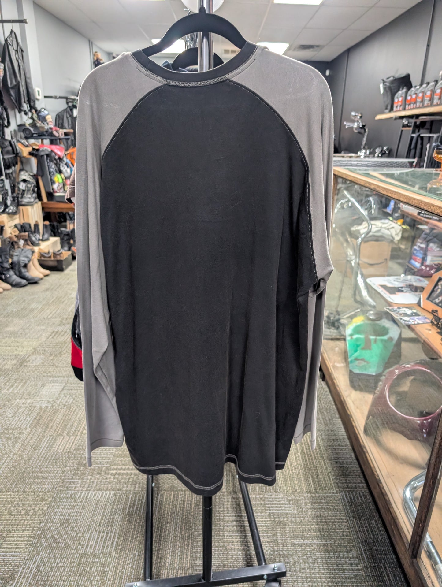Black And Grey Harley Davidson Long Sleeve Shirt, New with tags, XL