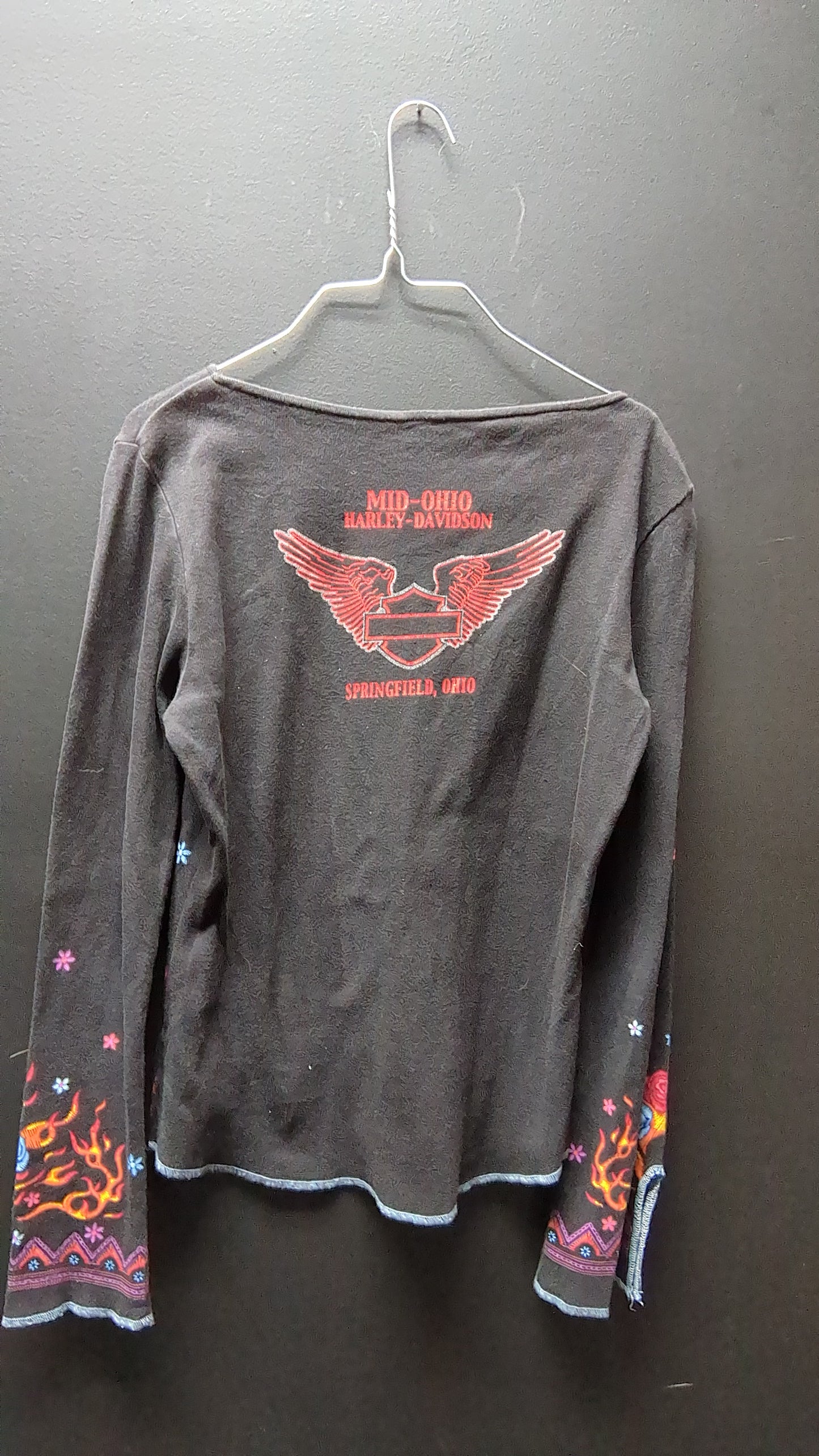 Vintage Floral Harley Long Sleeve Shirt