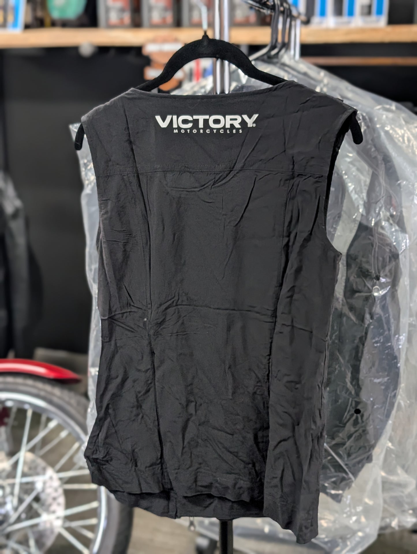 Victory Women's Sleeveless Asymmetric Top size Small - New old Stock
