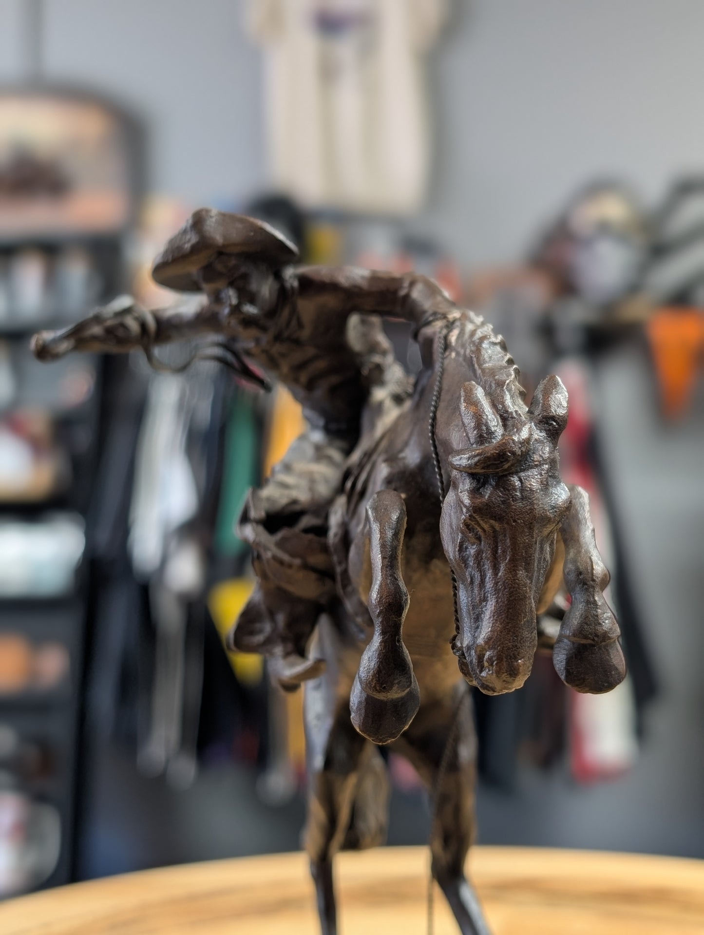 Bronco Buster Bronze Statue
