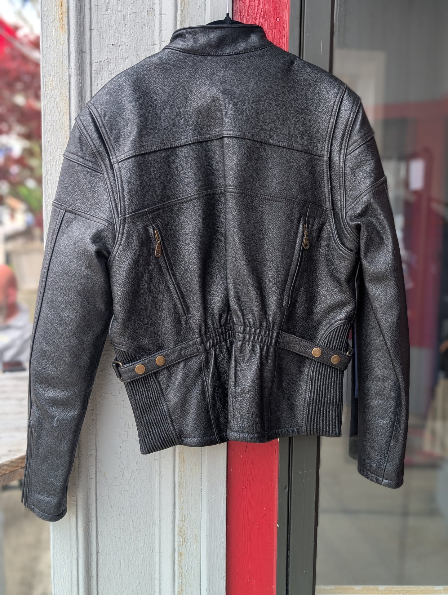 Leather with liner riding women's jacket size large