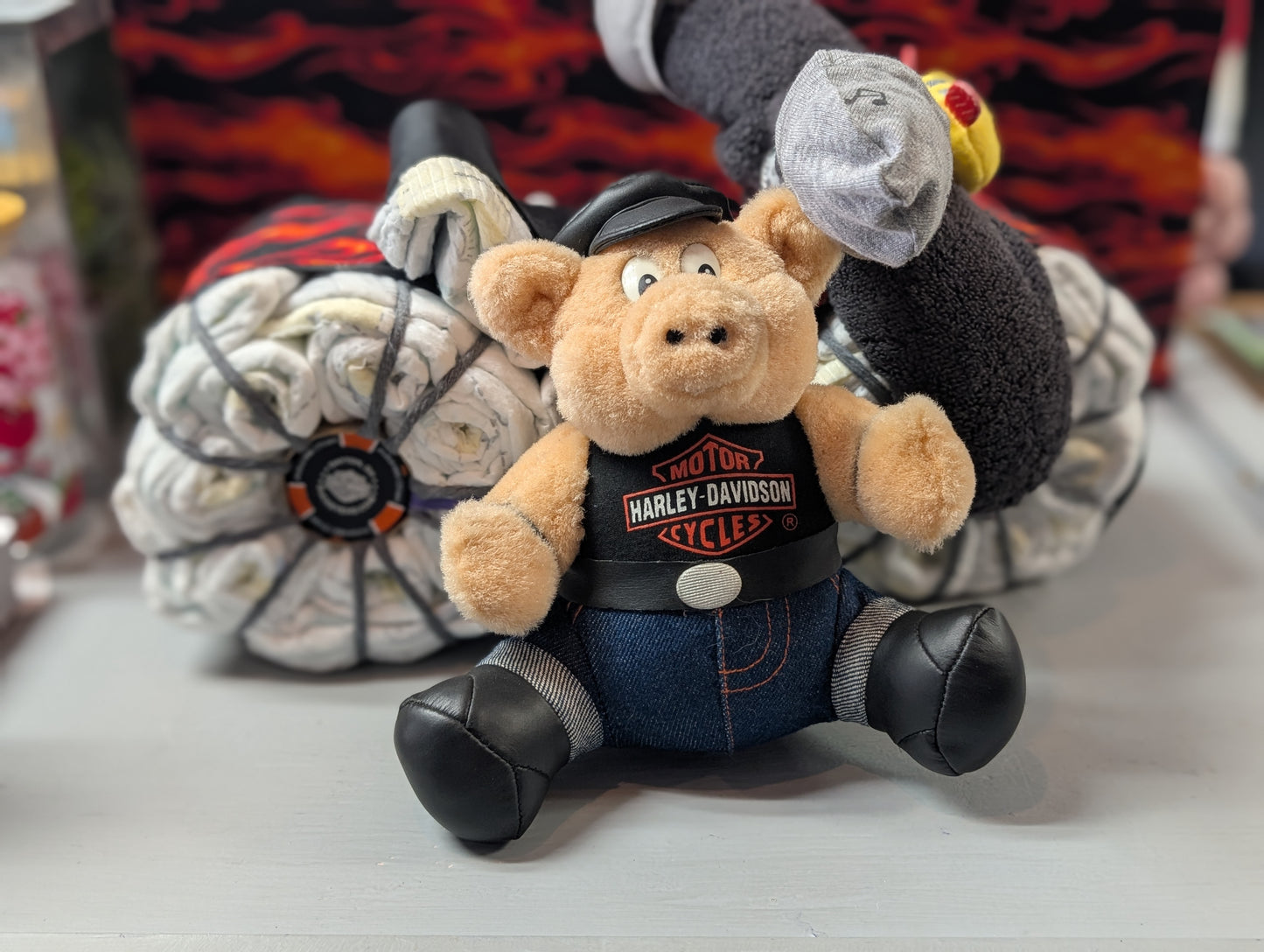 Diaper cake Motorcycle Themed!