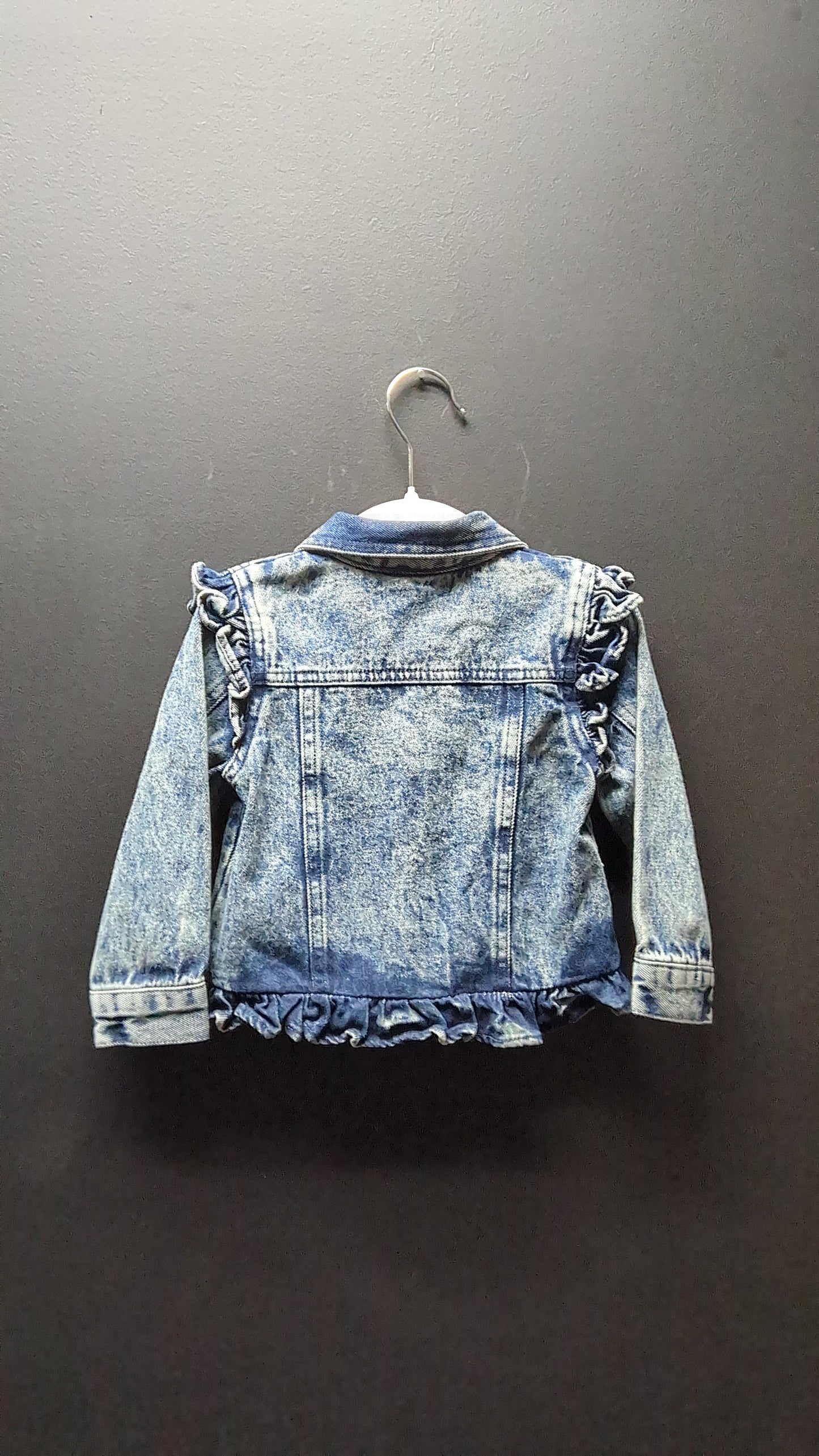 Toddler Frilly Jean Jacket
