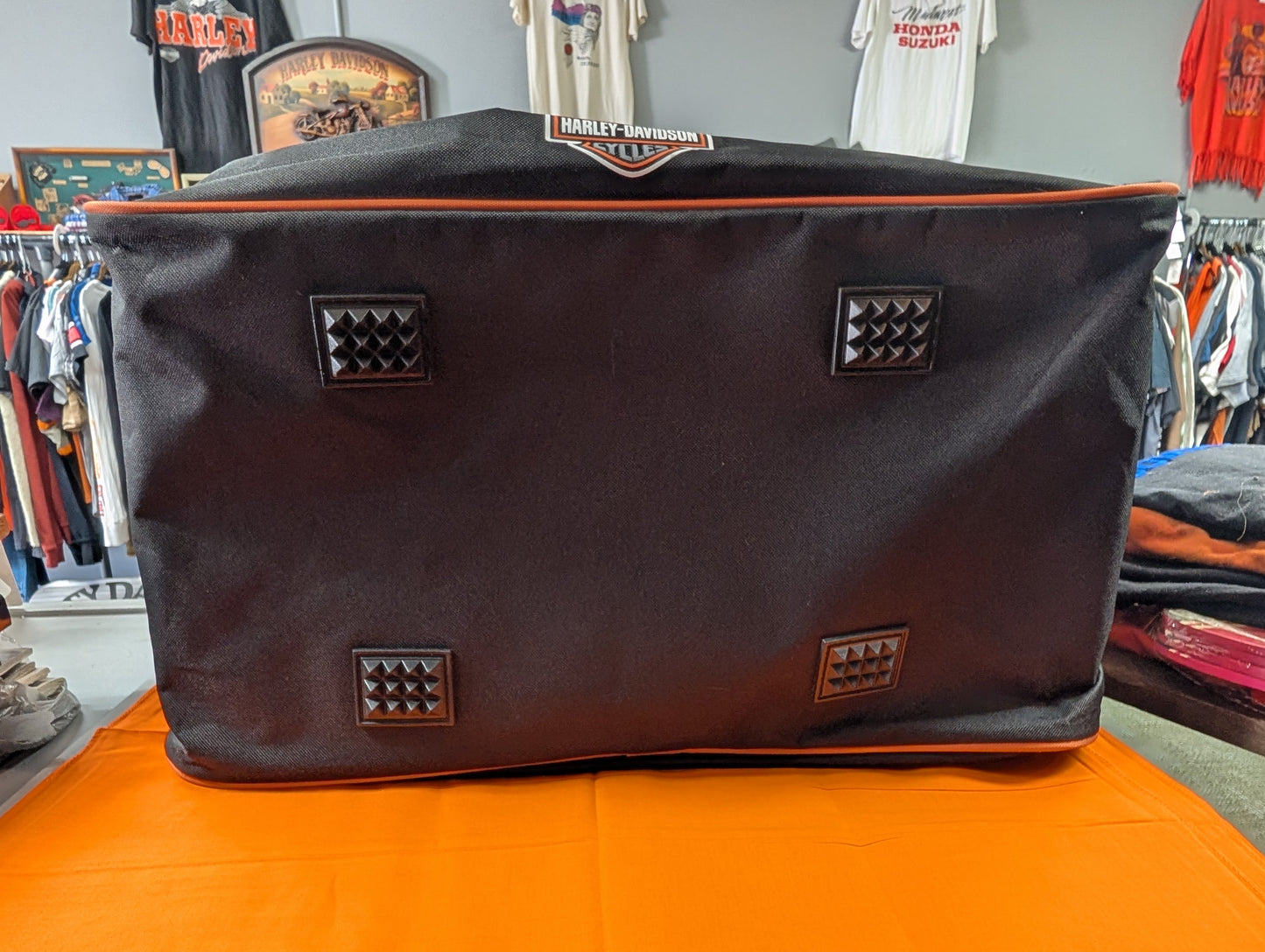 Harley-Davidson Winged Eagle B&S Sports Duffel Bag Adjustable Strapw