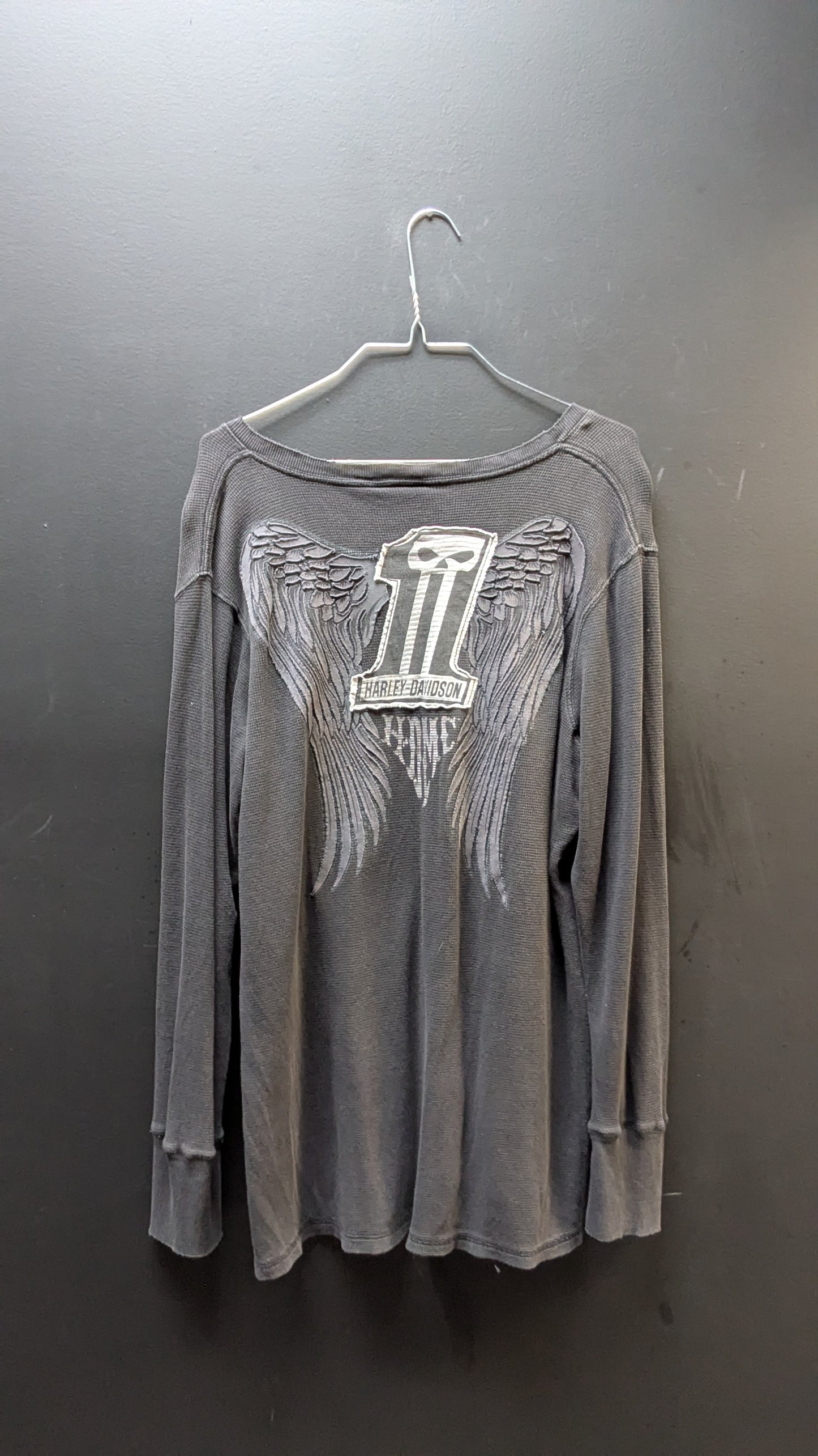 Harley-Davidson Women’s Gray Thermal Long Sleeve – XL/2XL (Estimated)