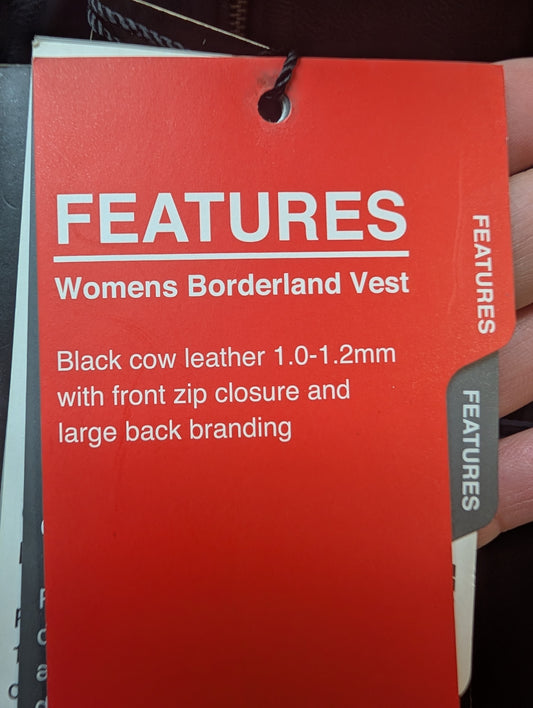 Victory Motorcycle Leather Vest New with Tags women's medium