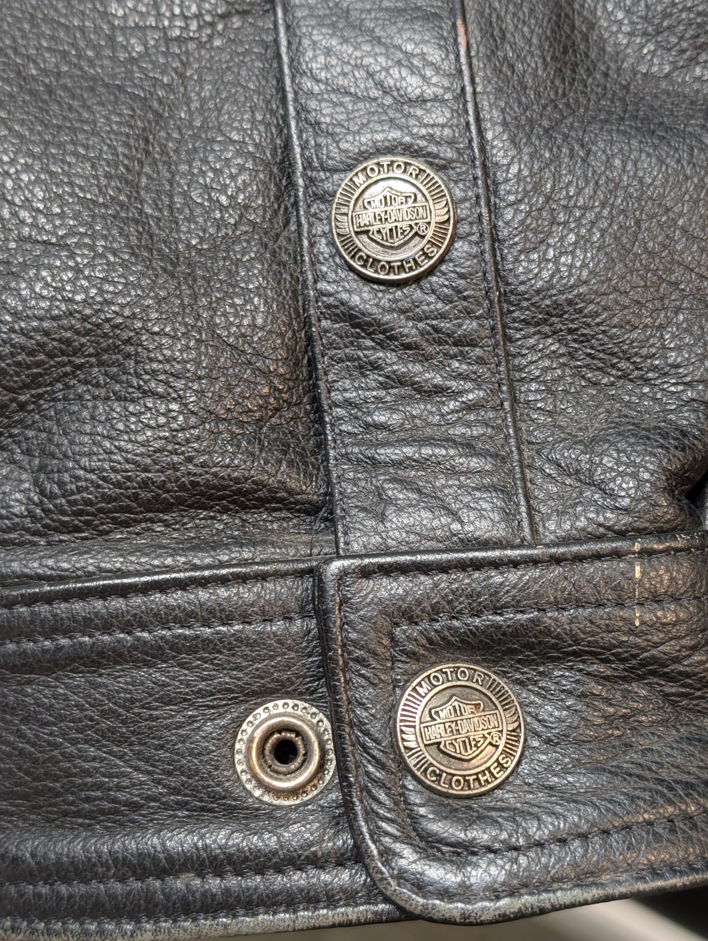 Vintage leather Harley jacket XL