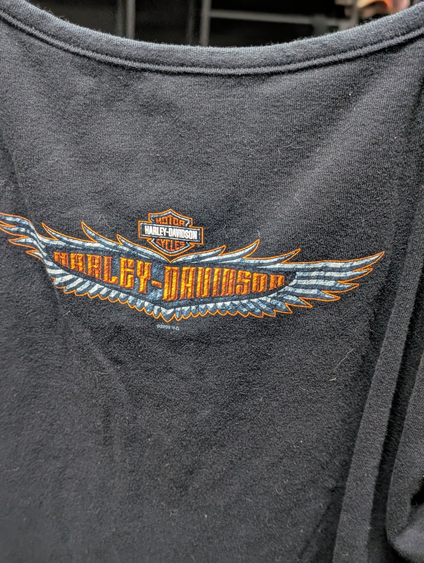 Y2K Harley Davidson Tank with built in bra XL with spaghetti strap