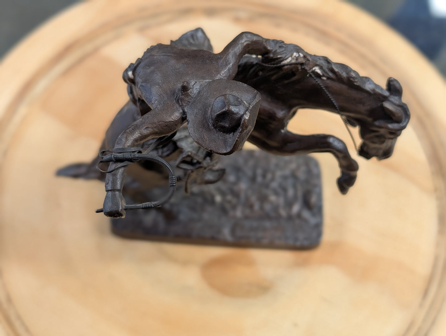 Bronco Buster Bronze Statue