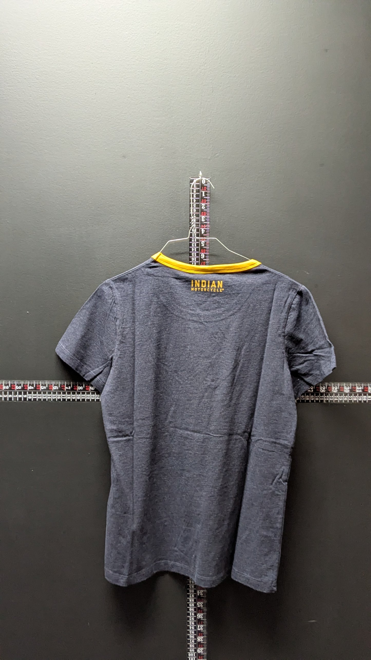 Indian Motorcycle Checkered Stripe Tee – Women’s Medium NWT