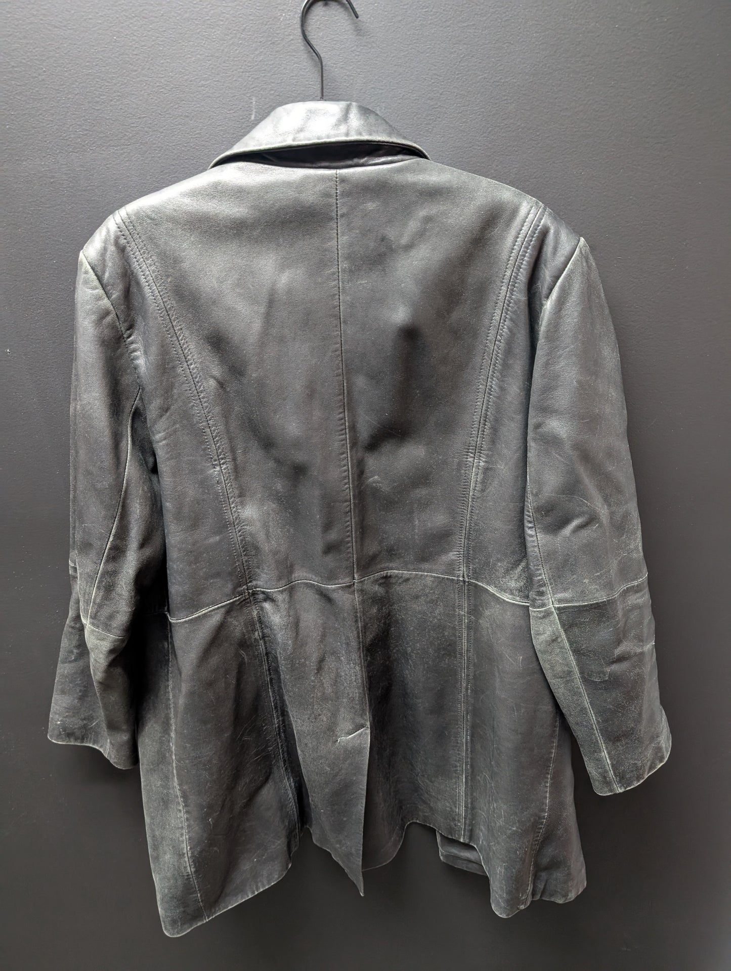 Leather Women's long Kenneth Cole XL coat