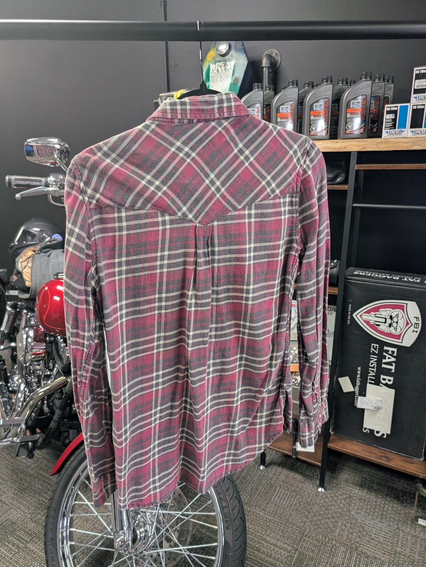 Women's Plaid Harley Davidson Flannel Size Medium
