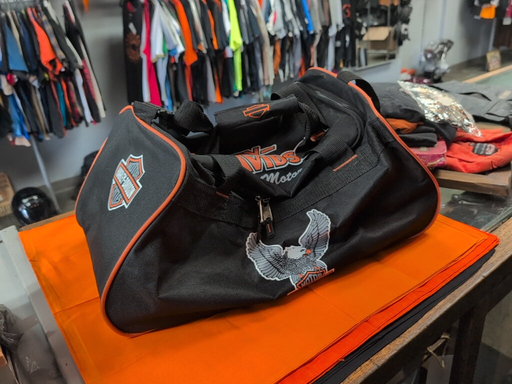 Harley-Davidson Winged Eagle B&S Sports Duffel Bag Adjustable Strapw