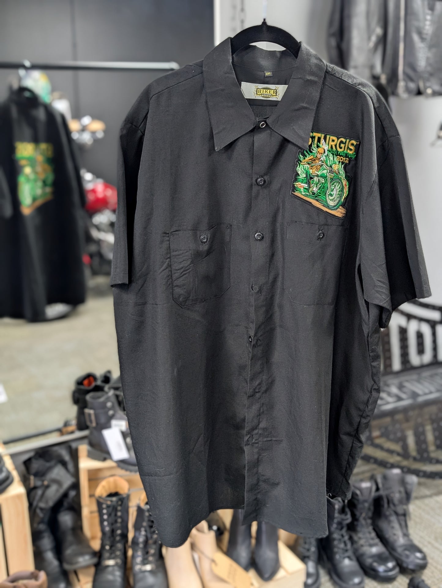 Sturgis 2012 shop shirt with Patches XXL