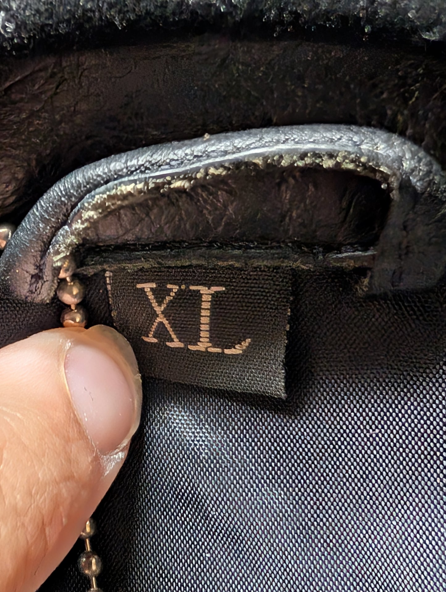 Vintage leather Harley jacket XL