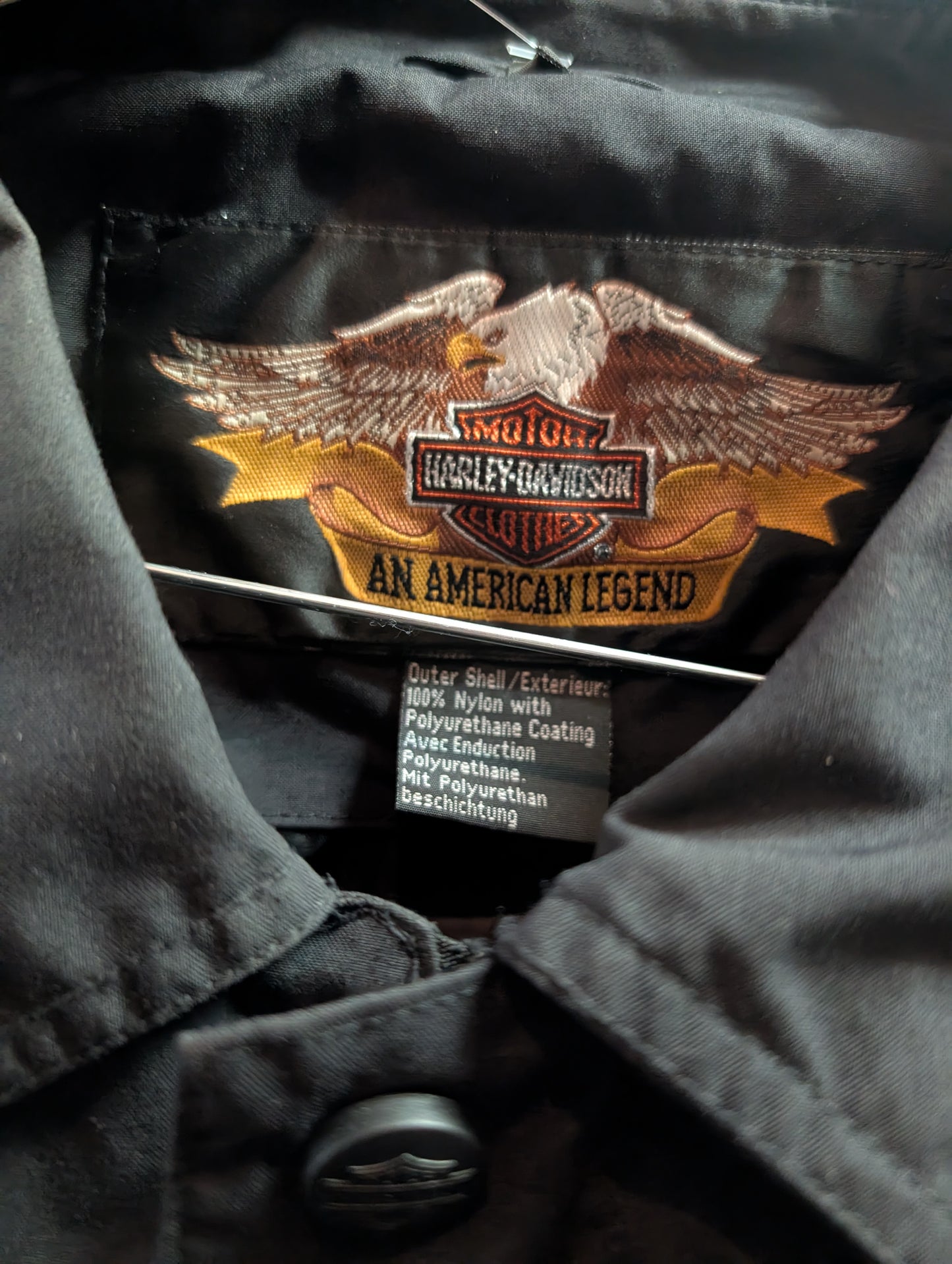 Patched Harley jacket