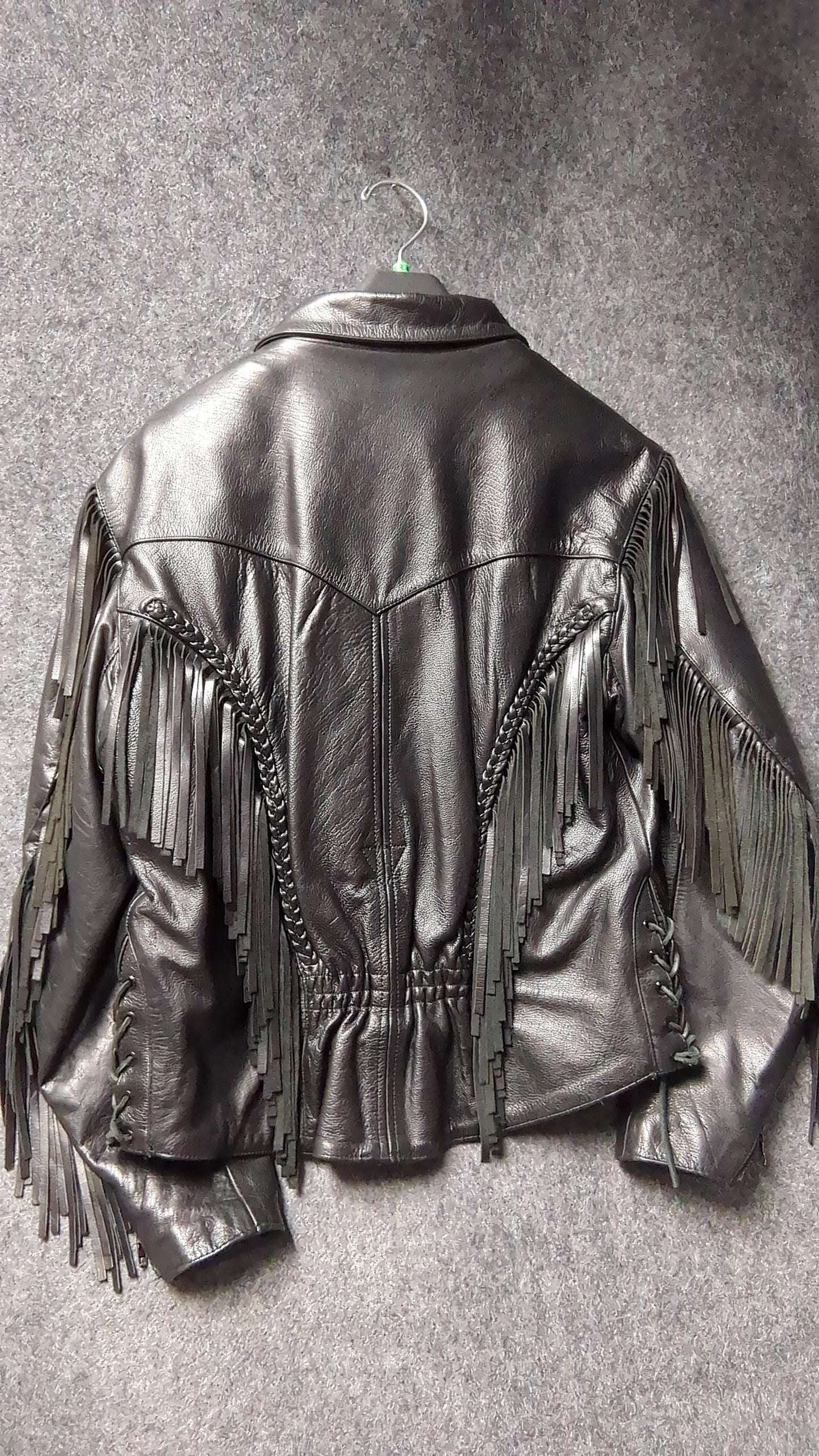 Women's Wilsons Leather Fringe Motorcycle Jacket – Thinsulate Lined (M)