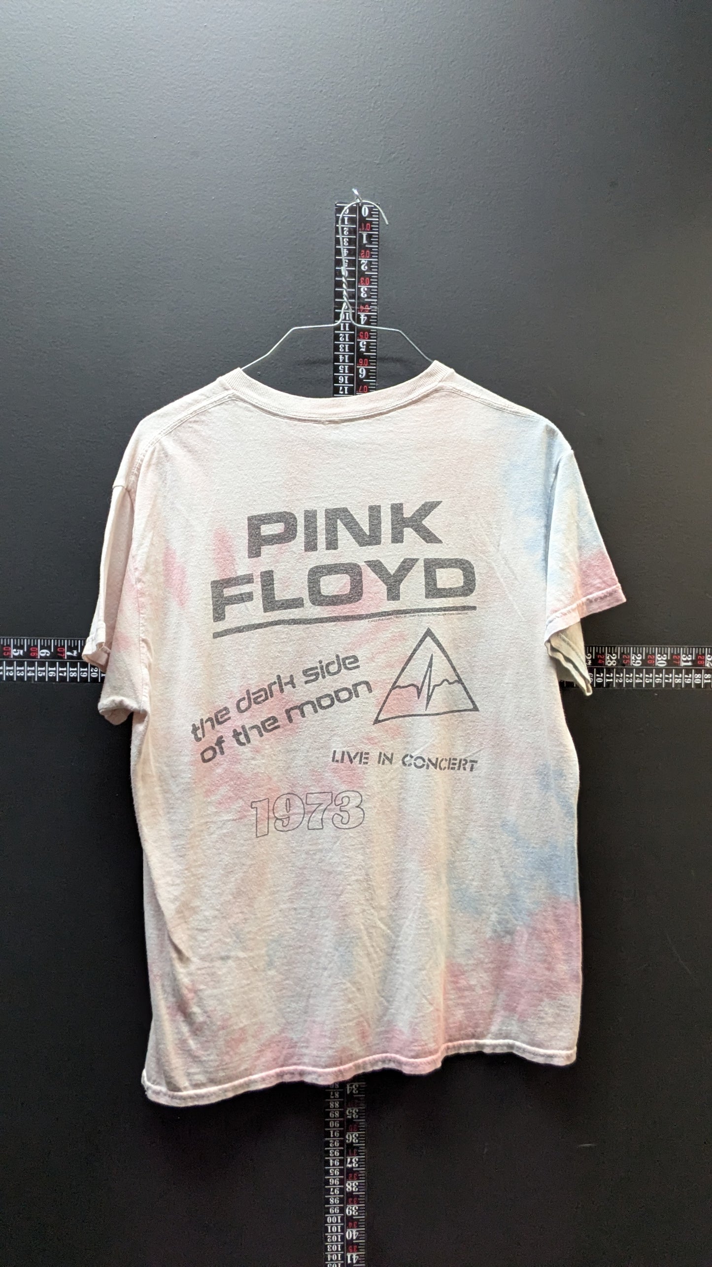Pink Floyd "Dark Side of the Moon" 1973 Tour Tee – Pastel Tie-Dye – Size Small