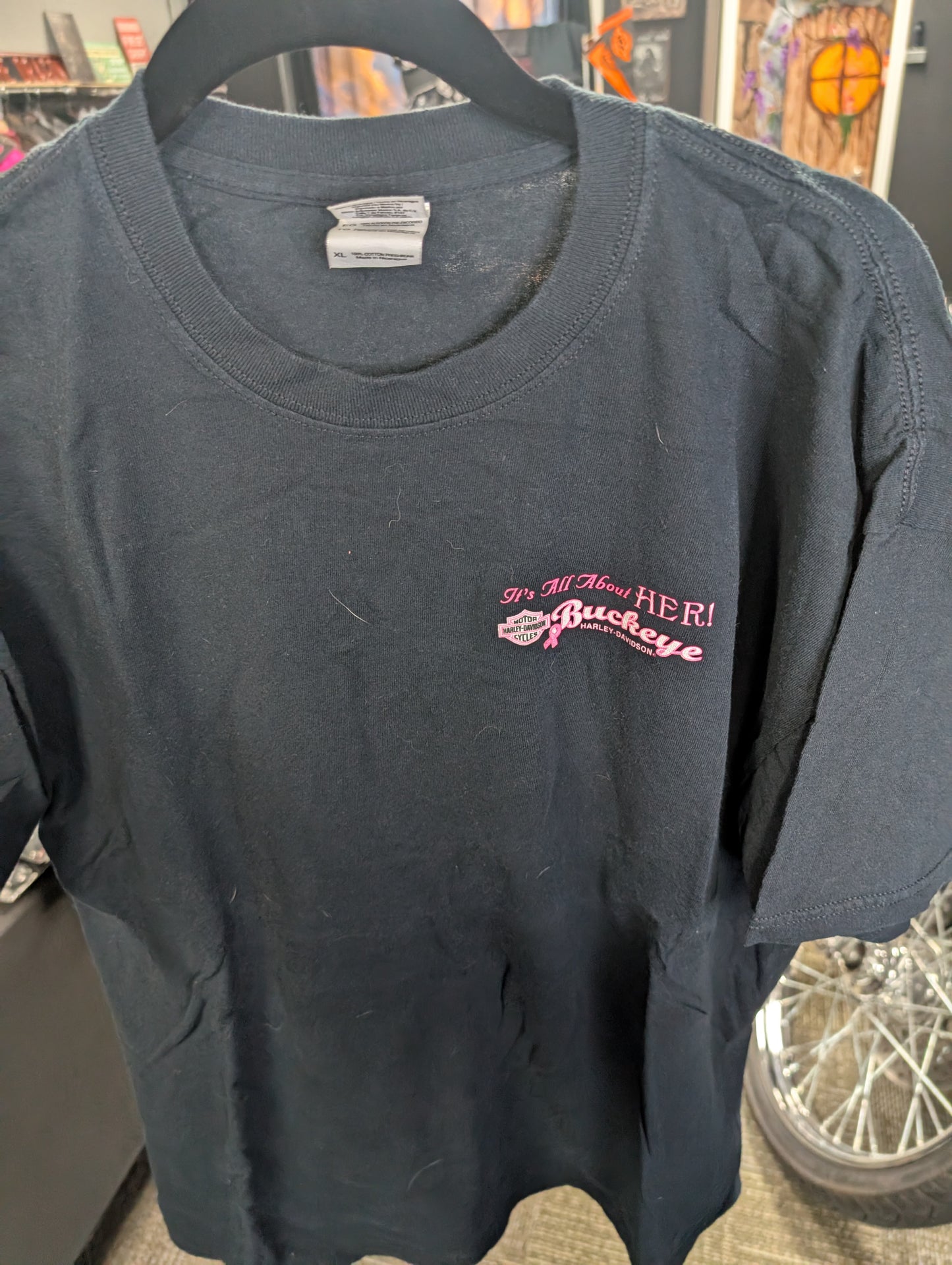 2012 Bikin for Boobies at Buckeye Harley-Davidson Tshirt XL