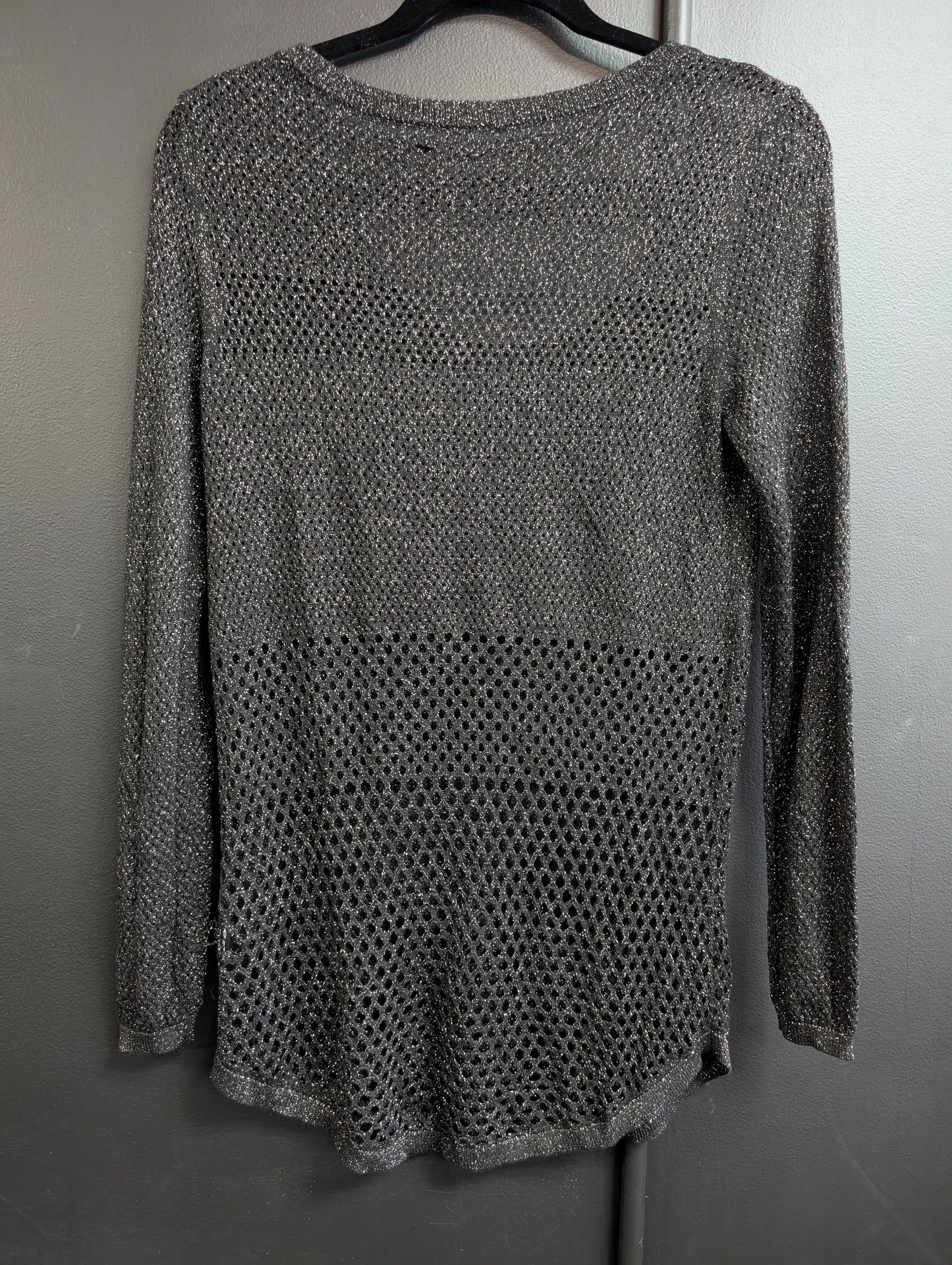 Women's netted sweater size medium