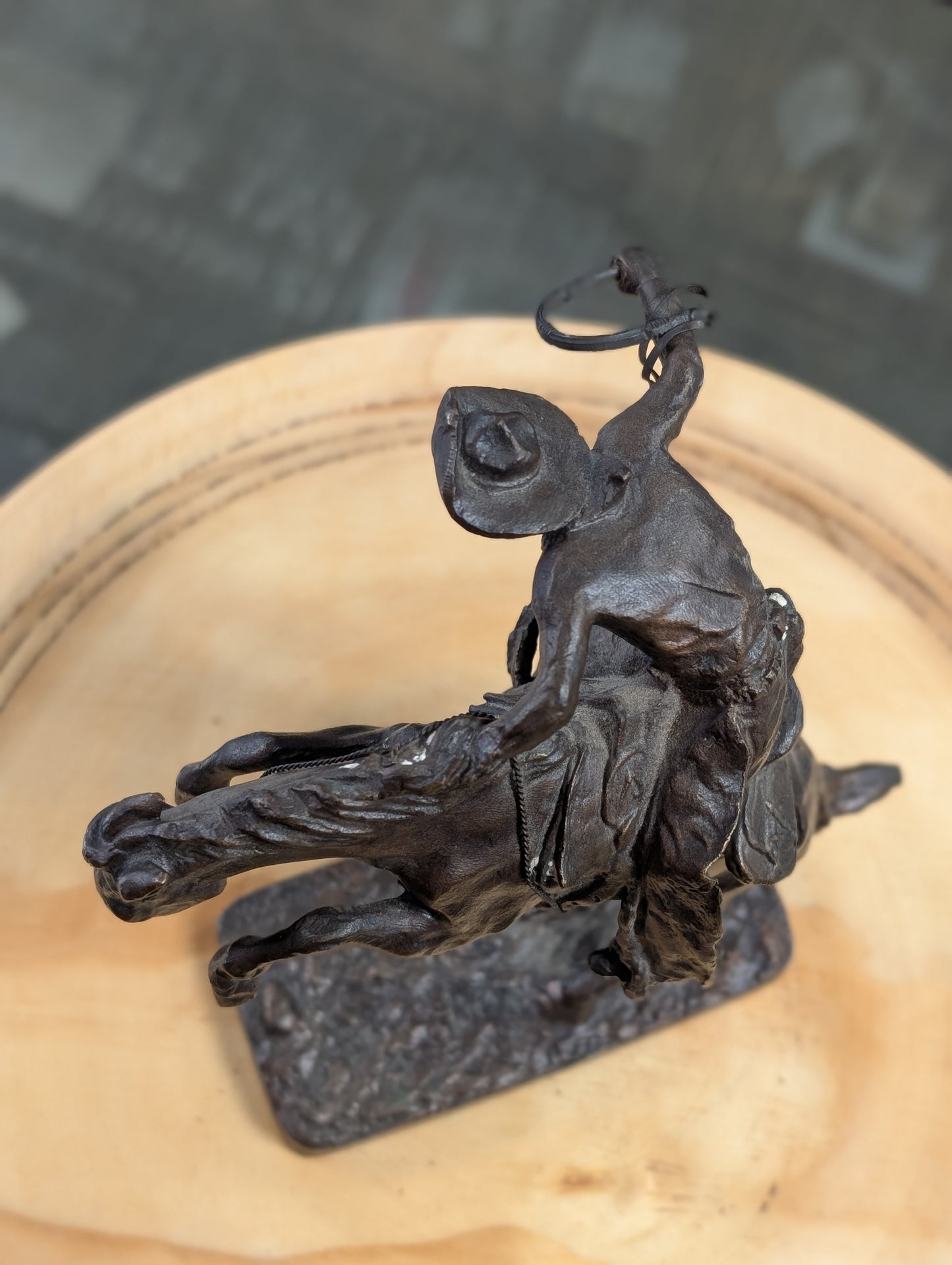 Bronco Buster Bronze Statue
