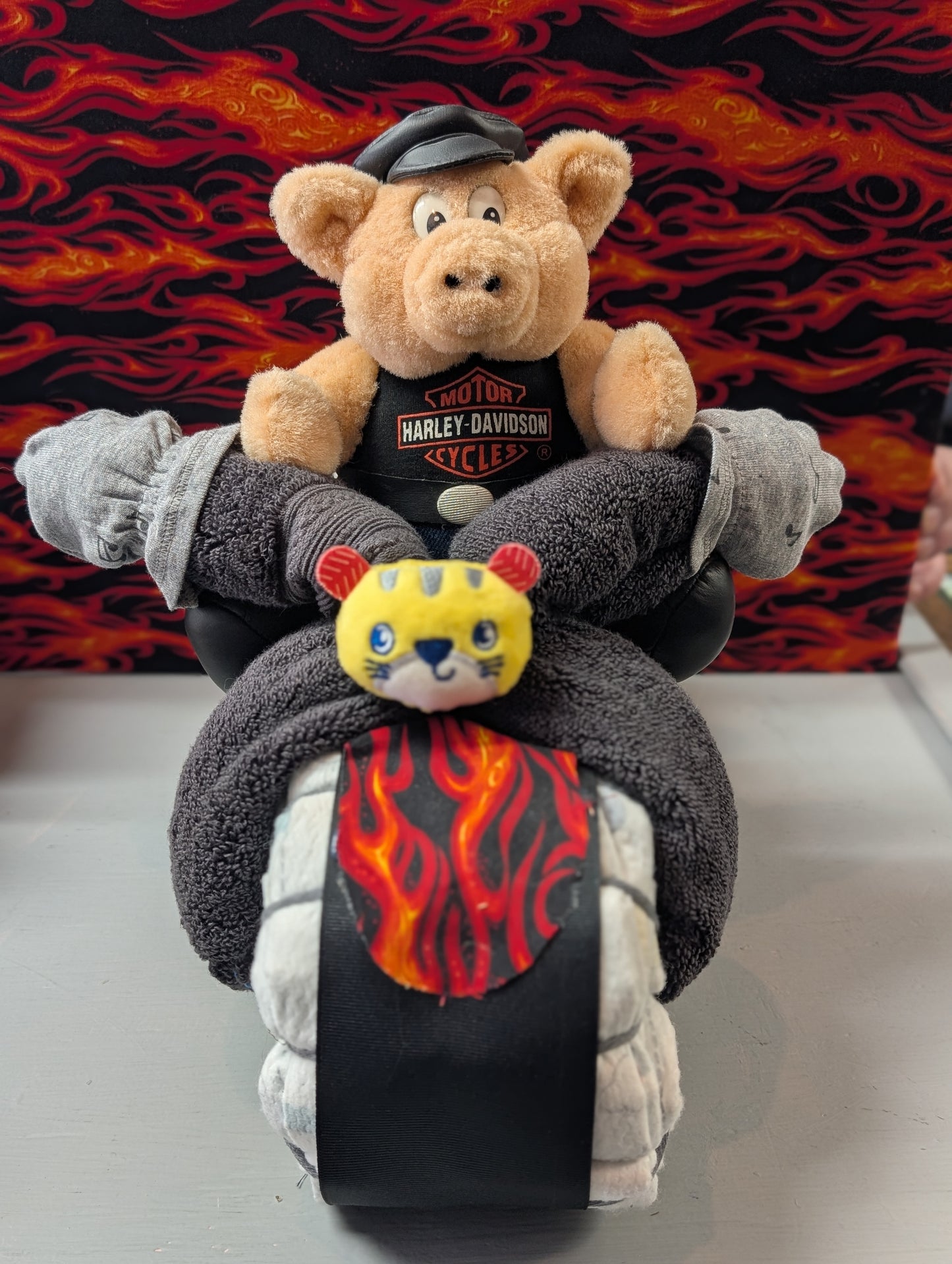 Diaper cake Motorcycle Themed!