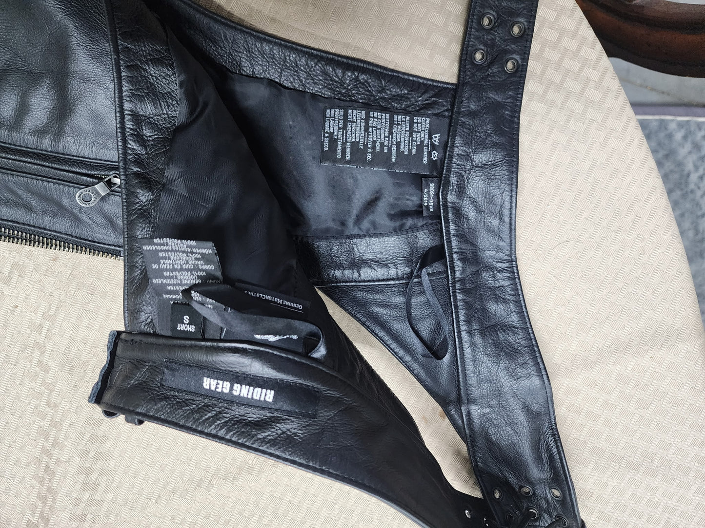 Women's Leather Harley Davidson Chaps size small short