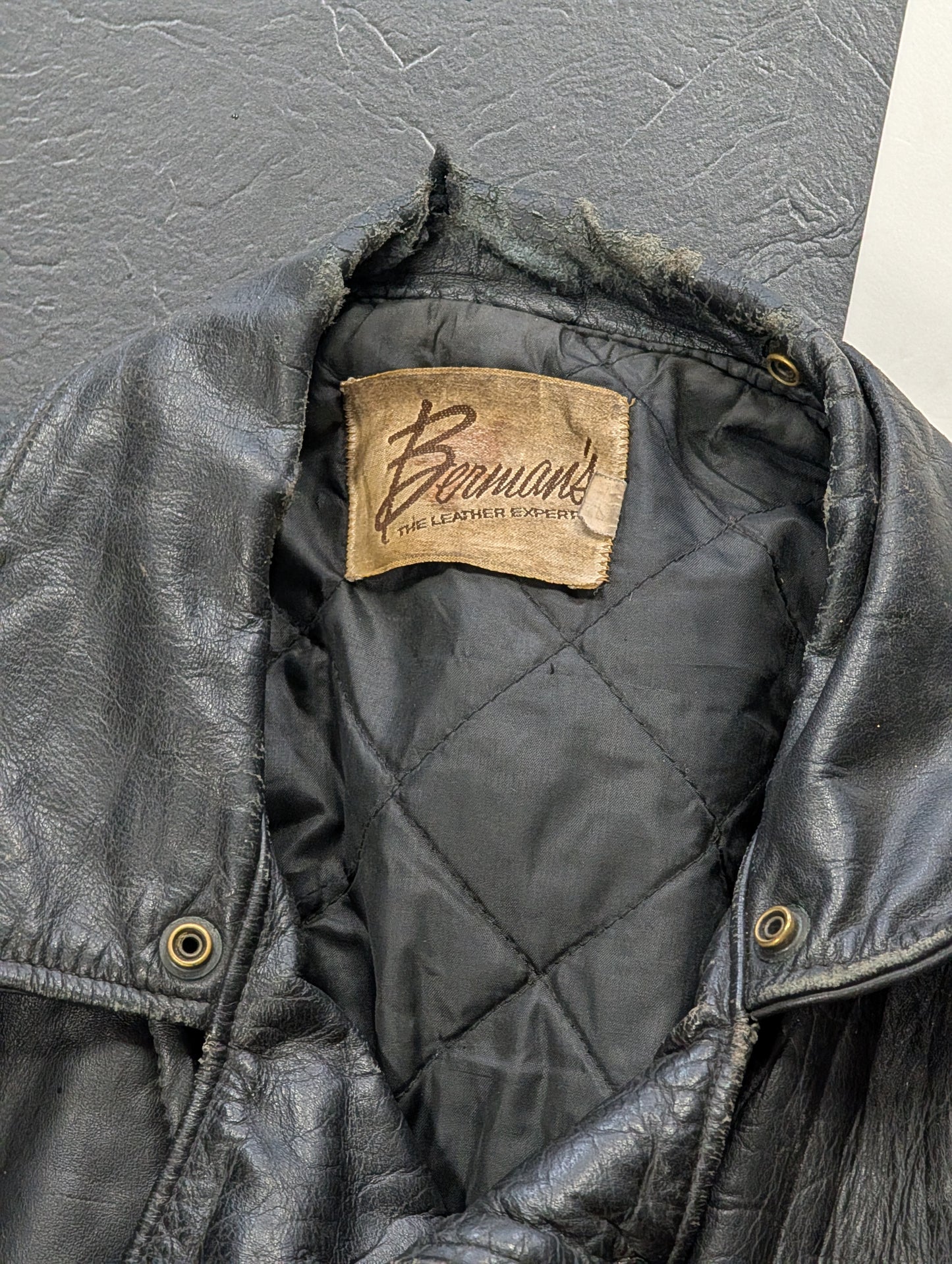 Berman's vintage 1980s leather jacket