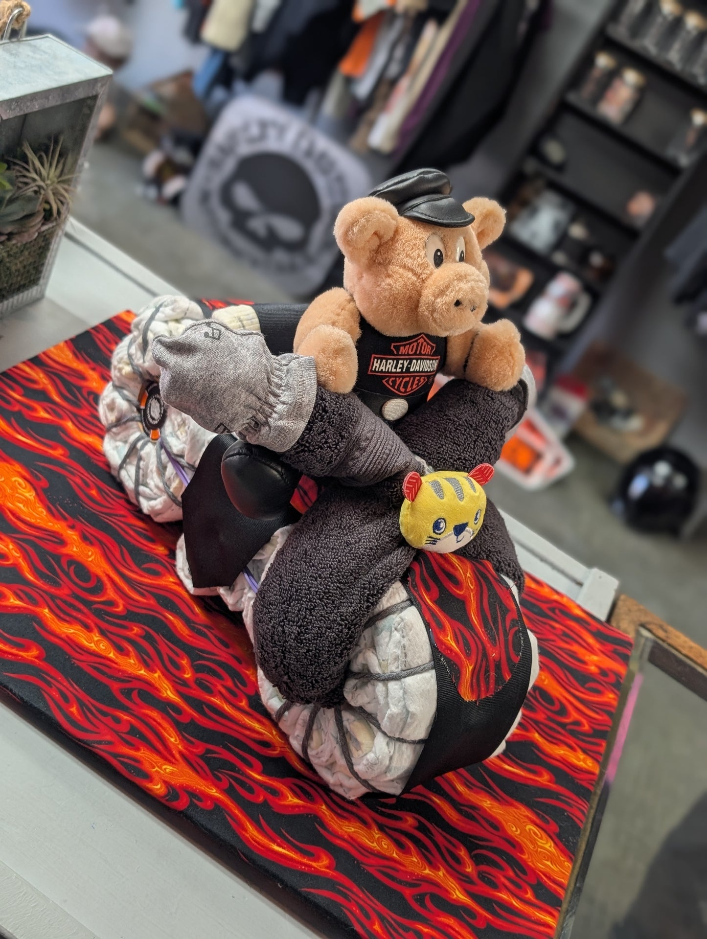 Diaper cake Motorcycle Themed!
