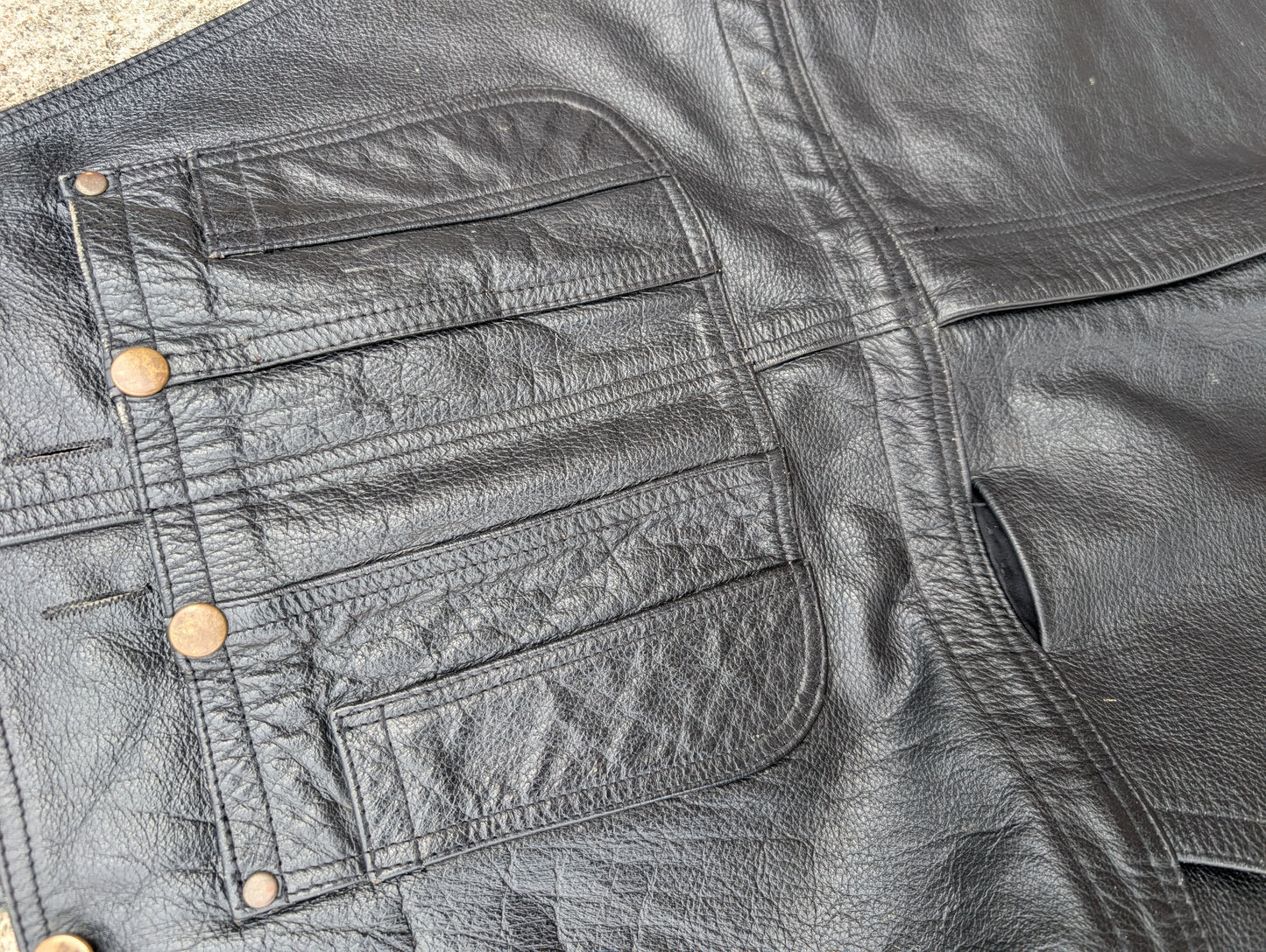 Leather overalls size 40