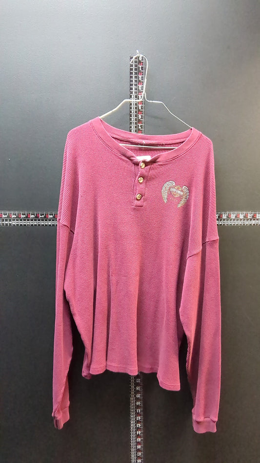 Purple waffle knit Harley Davidson t-shirt