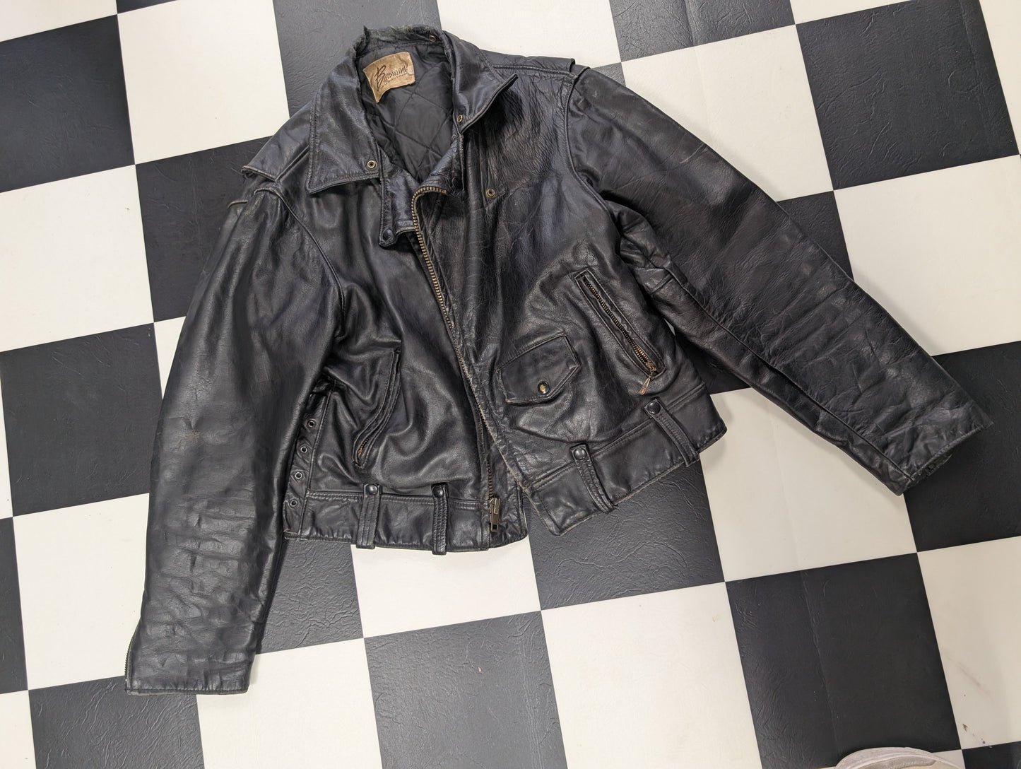Berman's vintage 1980s leather jacket