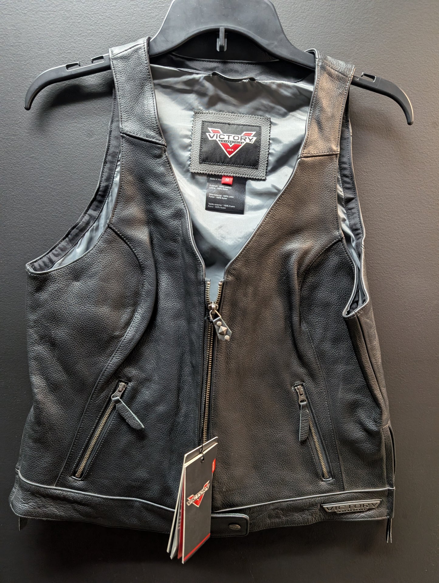 Leather Vest New with Tags women's medium