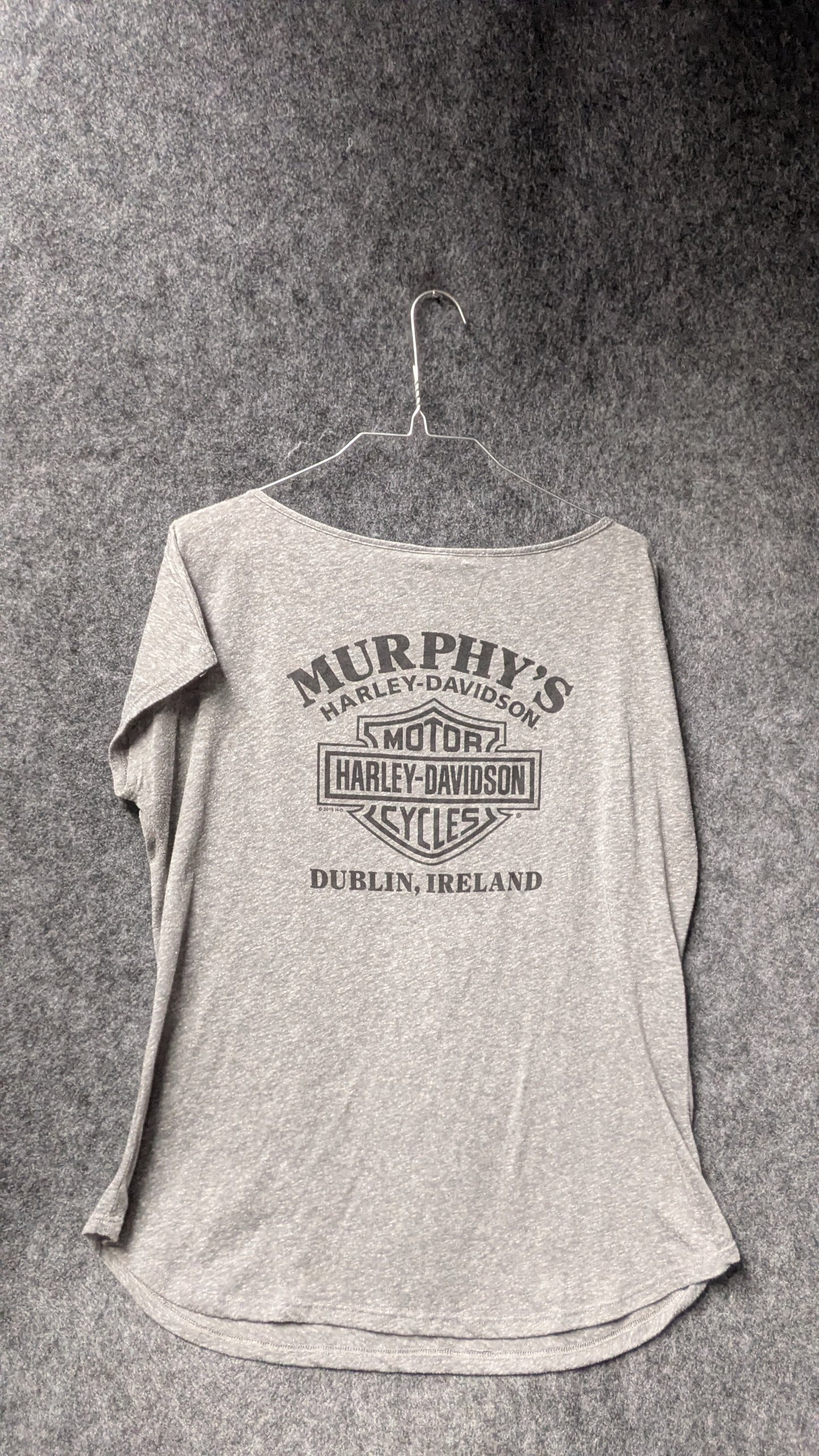 Harley-Davidson Women’s Grey Graphic Tee – Murphy’s Harley-Davidson, Dublin Ireland