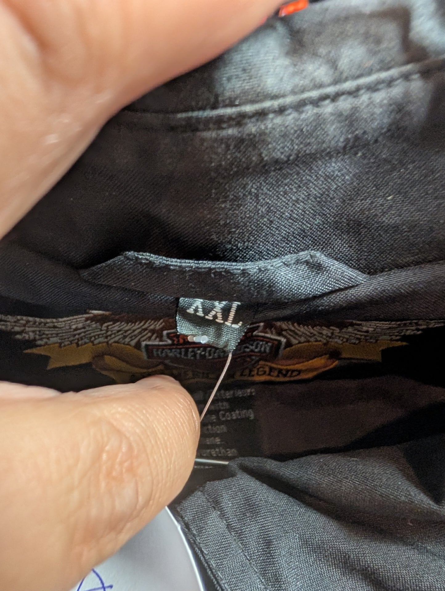 Patched Harley jacket