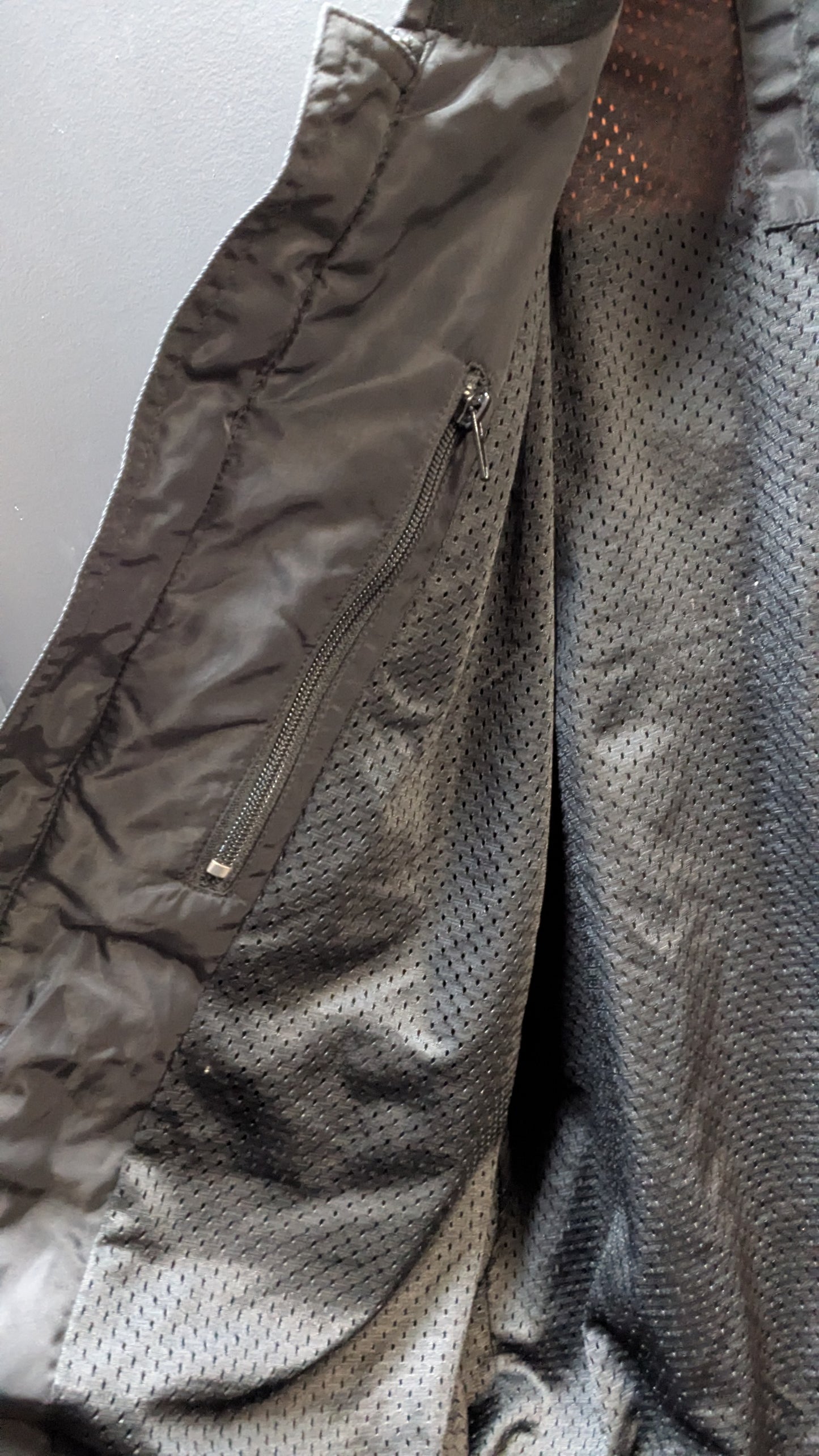 Harley-Davidson Nylon Riding Jacket Black & Orange – Size Large