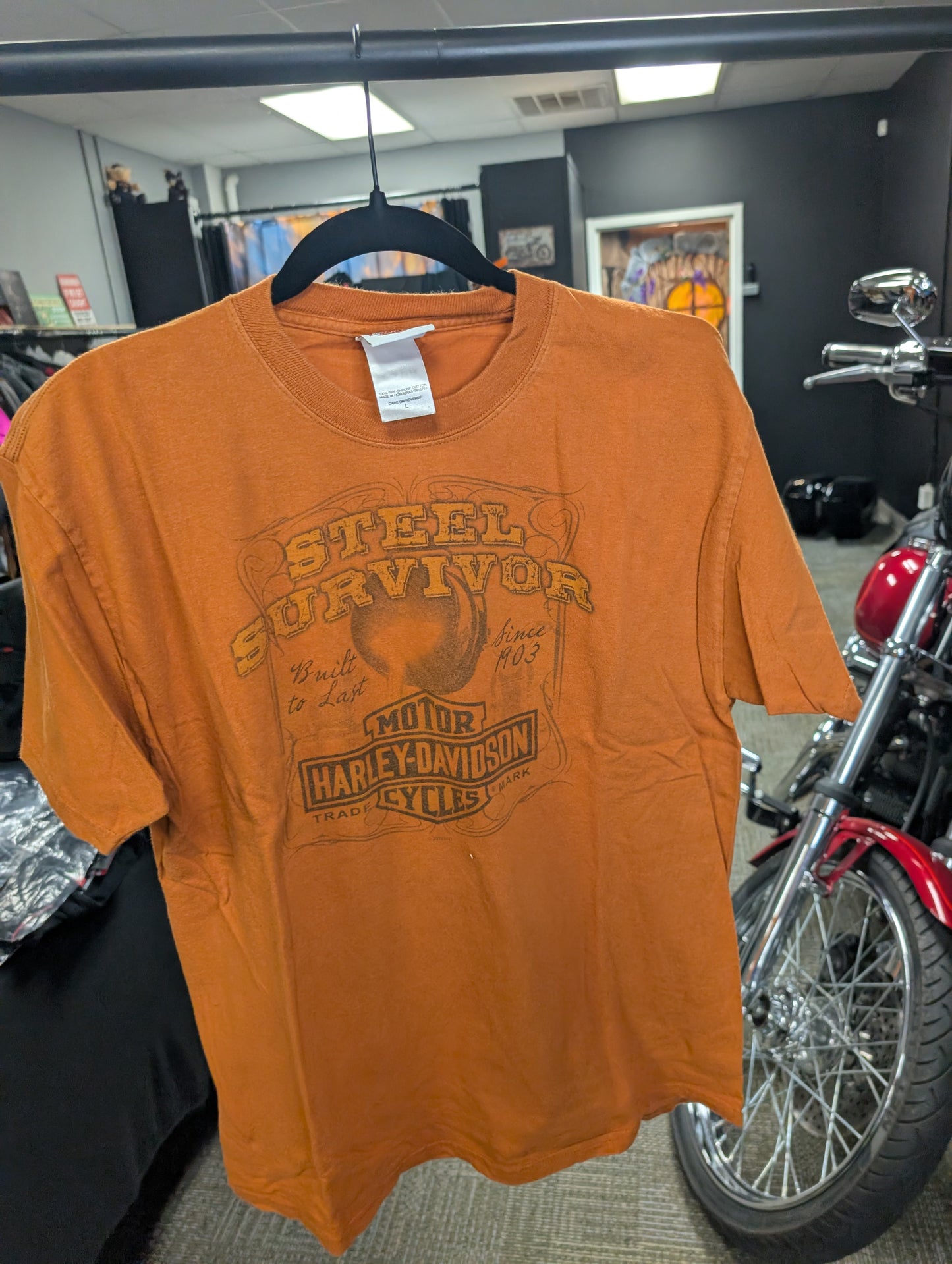 Steel Survivor Ozark Harley Davidson Men's Large Tshirt