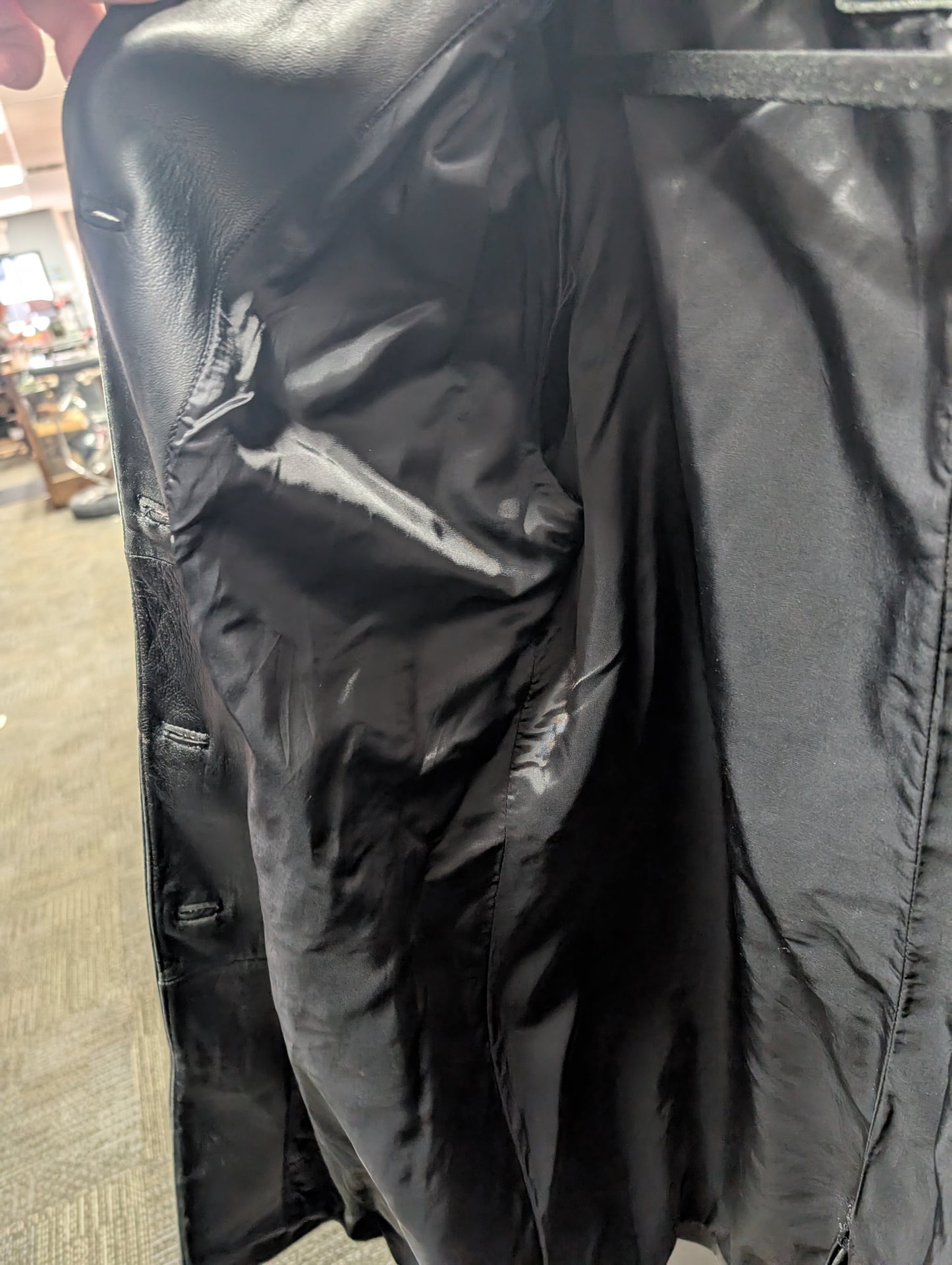 Leather Women's long Kenneth Cole XL coat