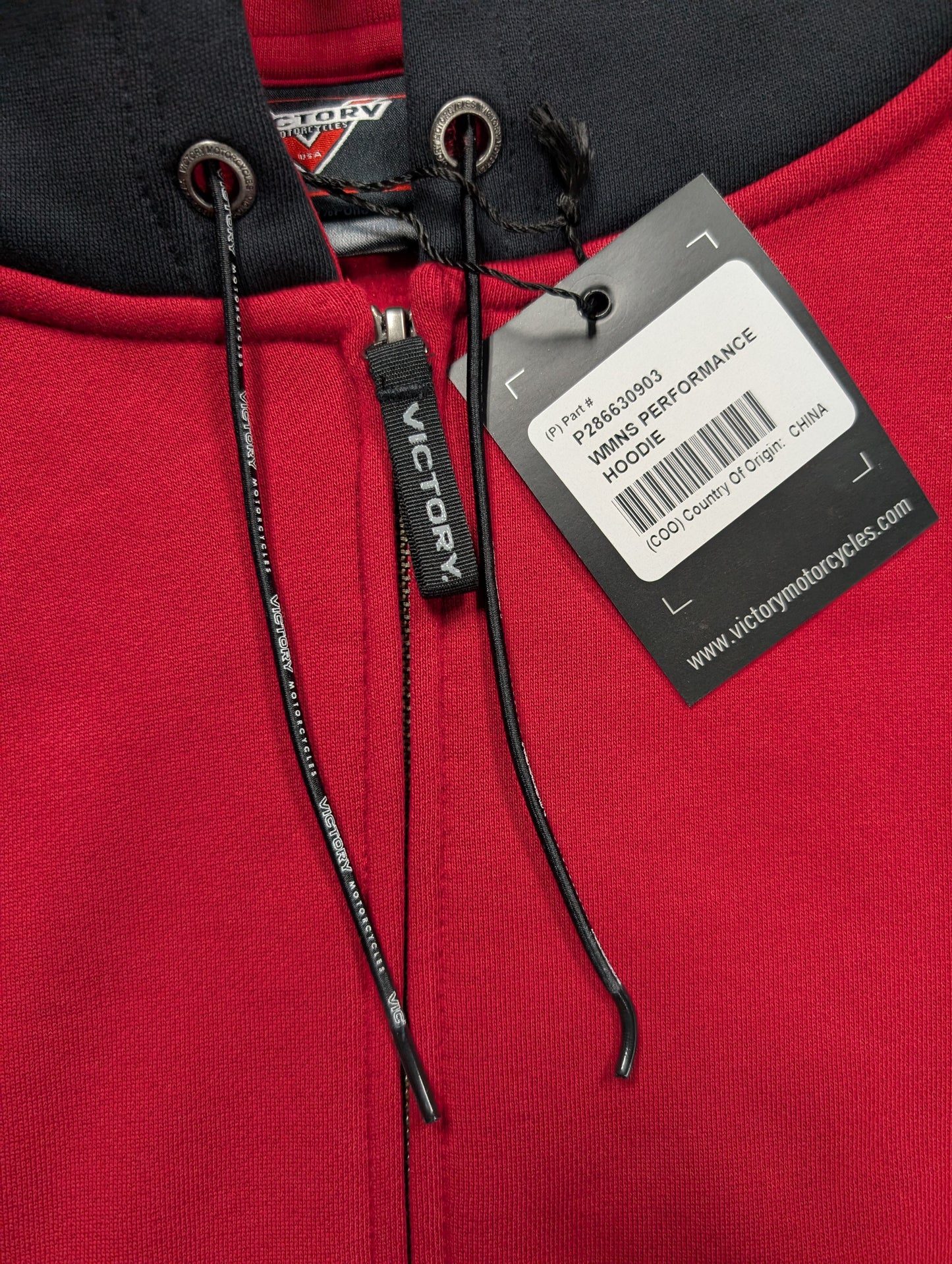 Victory Zip up hoodie women's Medium- new old stock