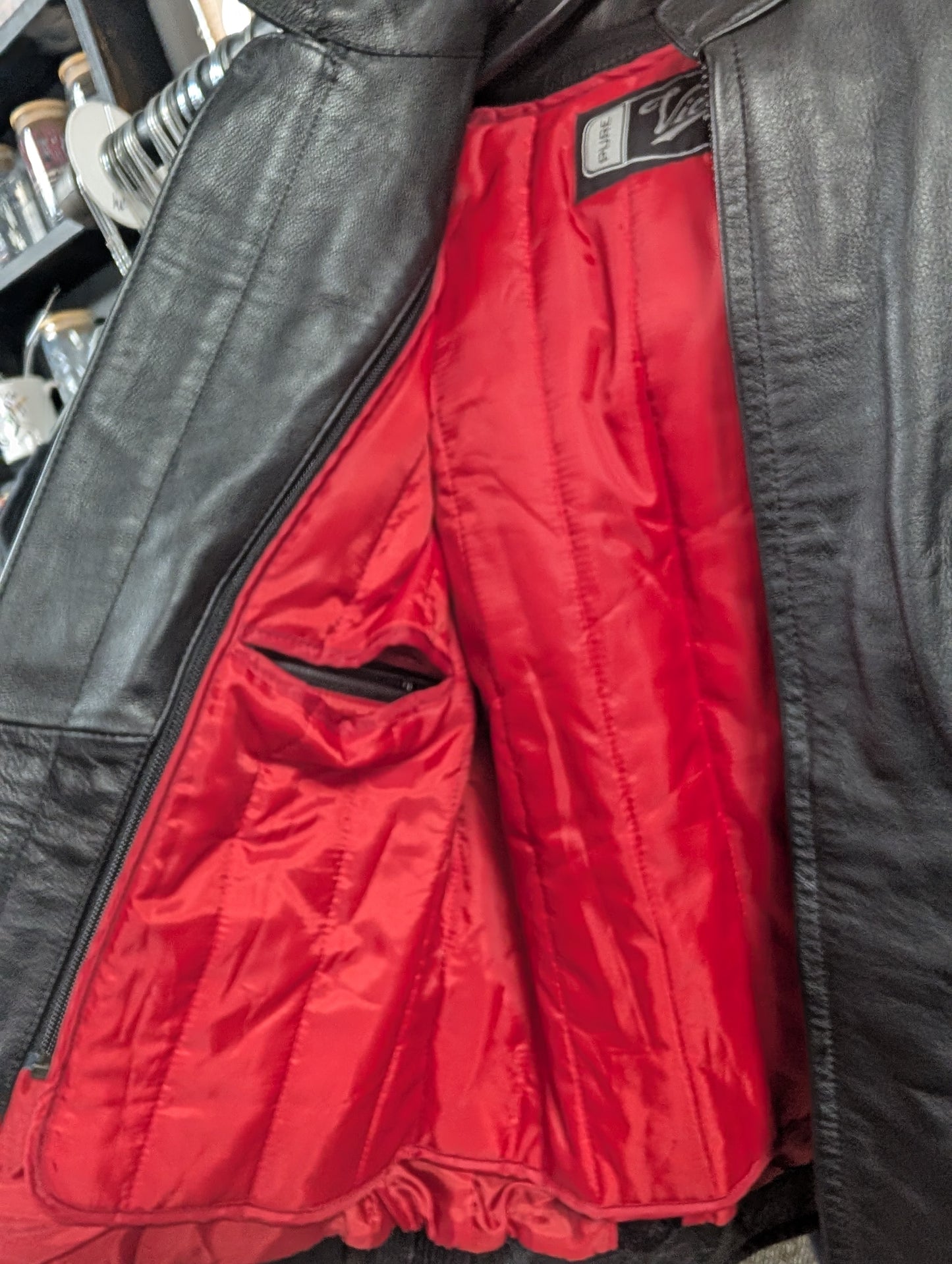 Leather Victory Motorcycle Jacket Women's Medium