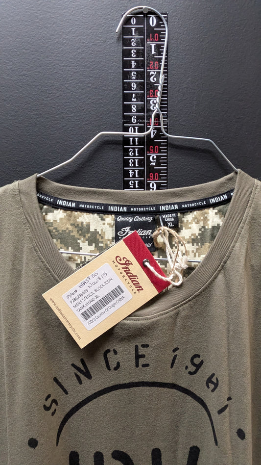 New! Indian Motorcycle Men Sleeveless Shirt - size medium