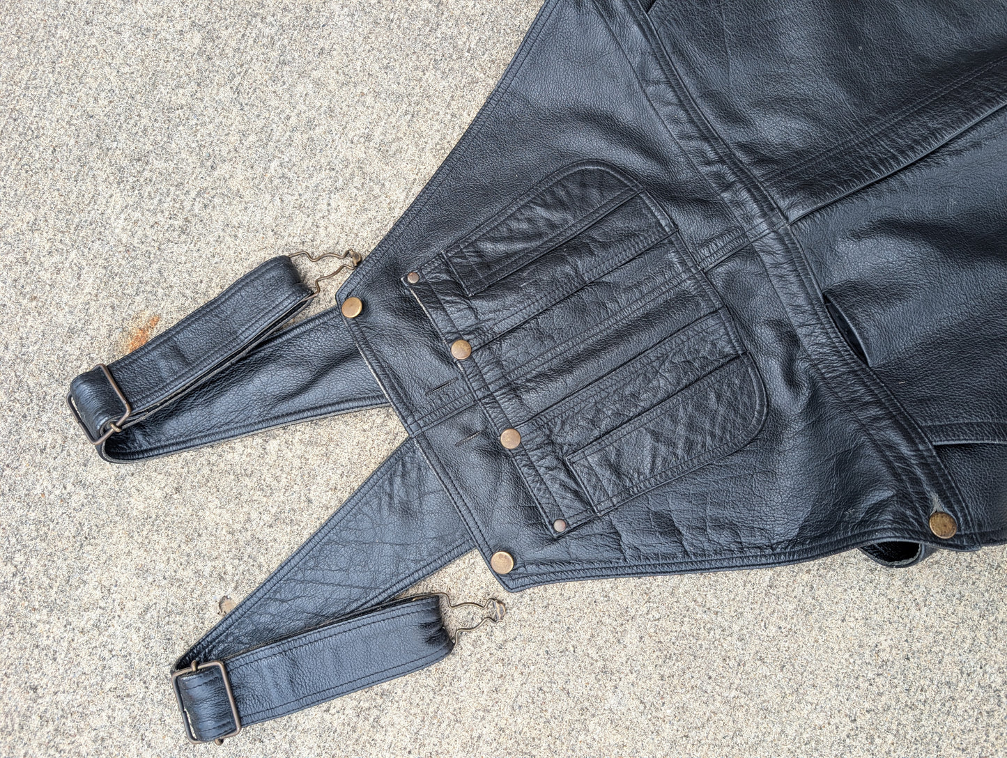 Leather overalls size 40