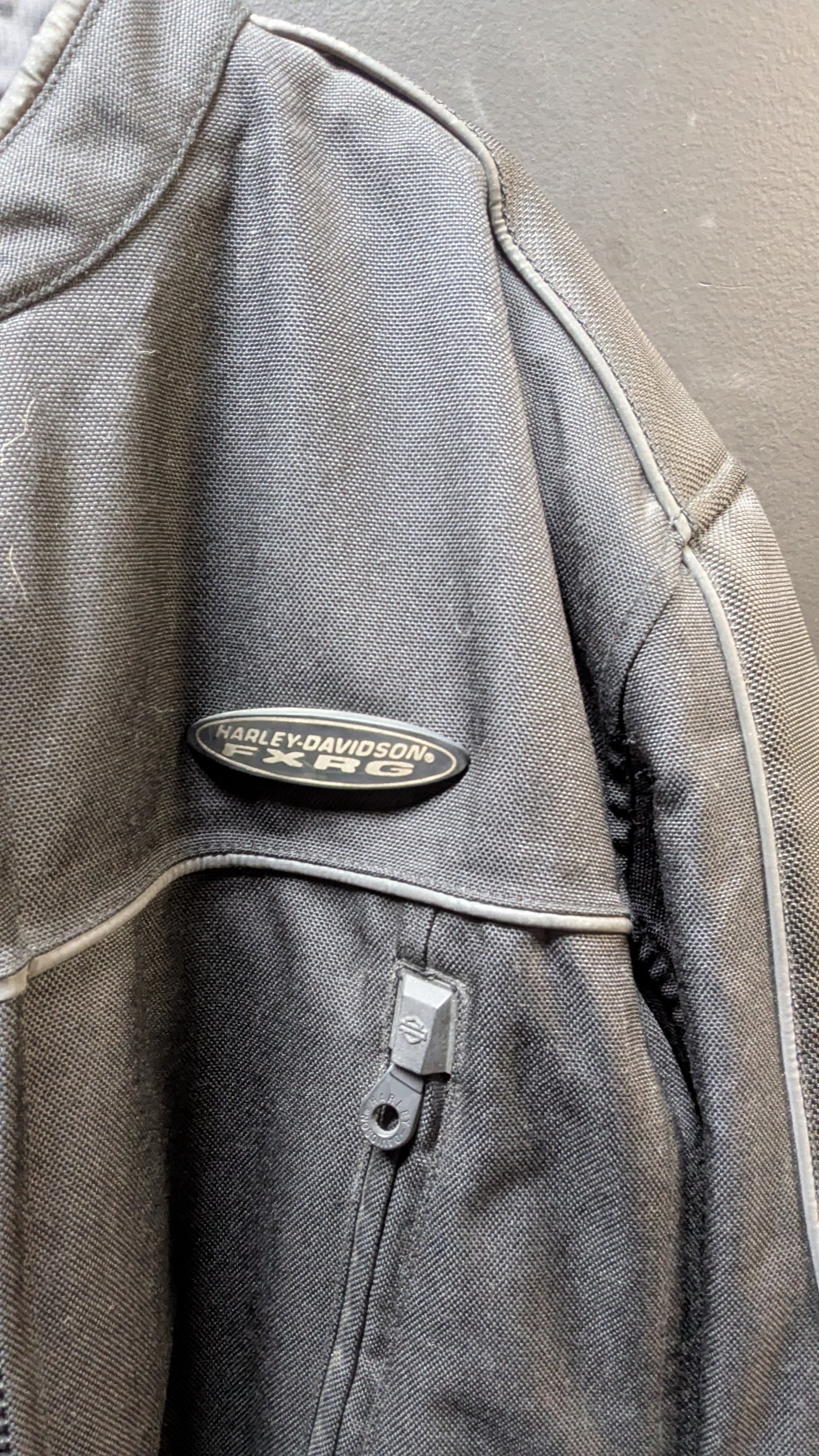 Harley-Davidson Men's FXRG Textile Riding Jacket – Size XL (Near-Mint / Complete System)